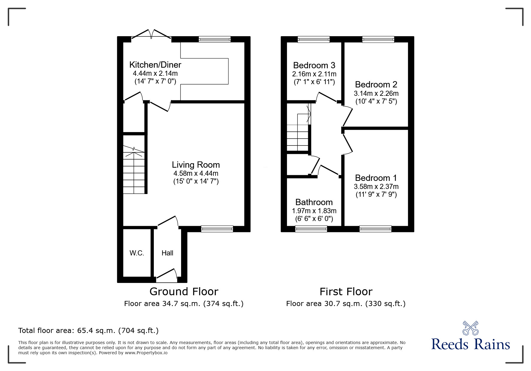 Floorplan of 3 bedroom Mid Terrace House for sale, Somerley Close, West Derby, Merseyside, L12