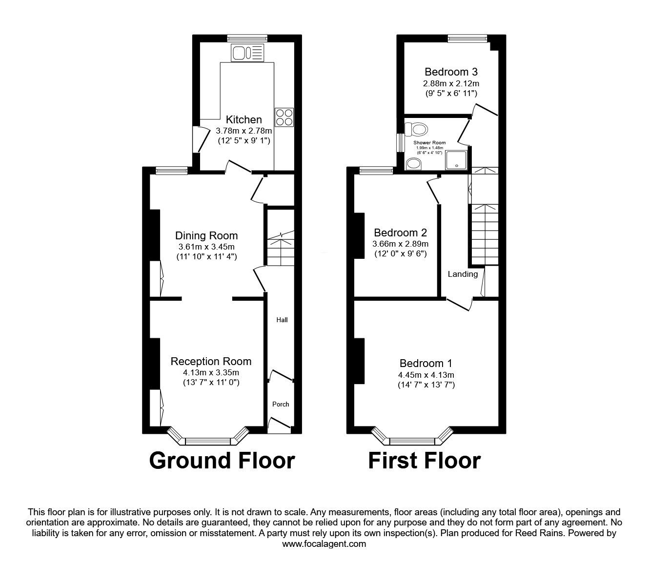 Floorplan of 3 bedroom Mid Terrace House for sale, Hans Road, Liverpool, Merseyside, L4
