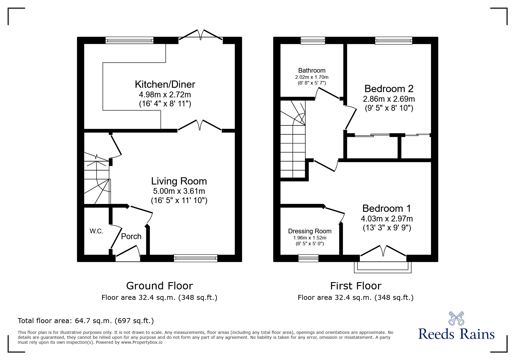 Floorplan of 2 bedroom Mid Terrace House for sale, Pennycress Drive, Liverpool, Merseyside, L11
