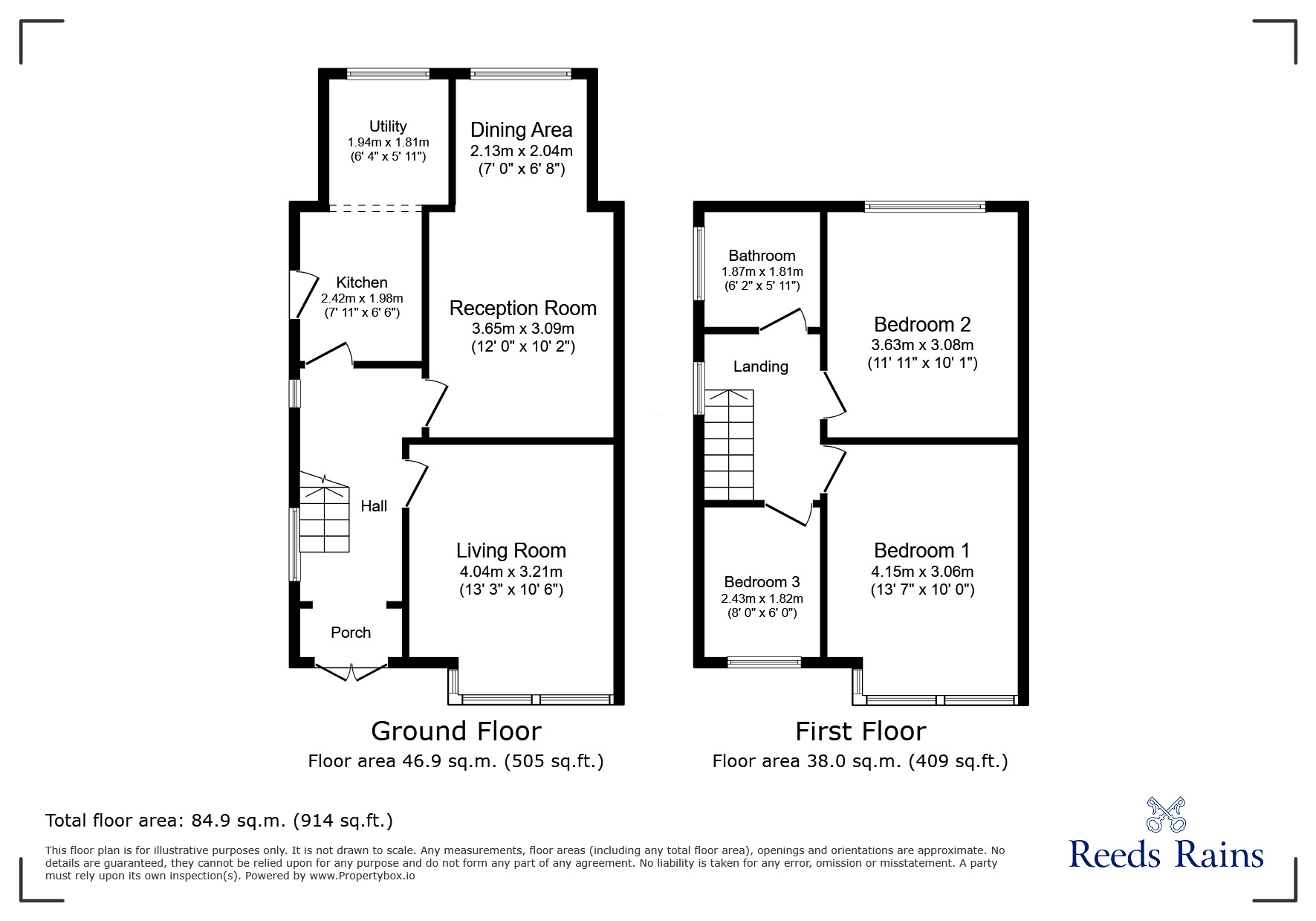 Floorplan of 3 bedroom Semi Detached House for sale, Swanside Road, Huyton, L14