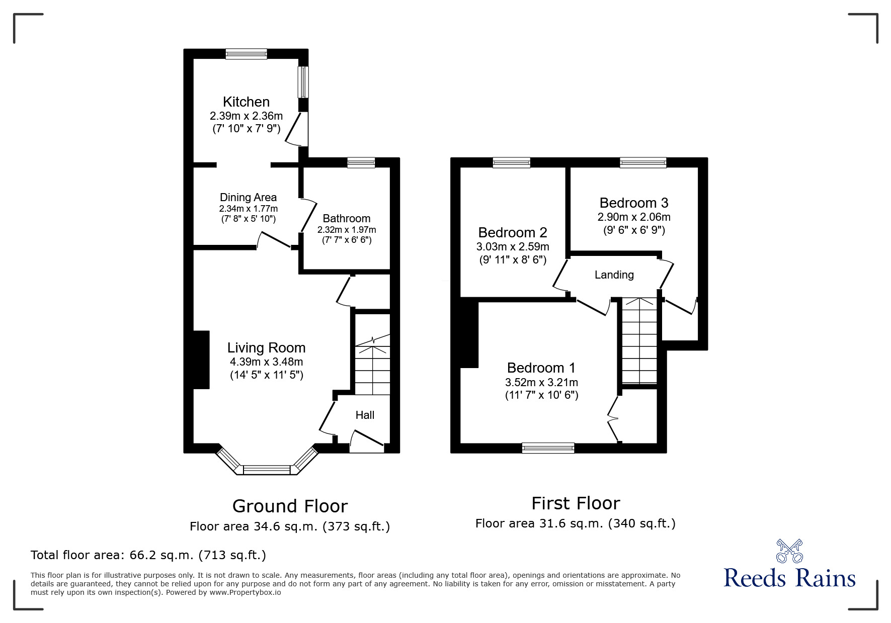 Floorplan of 3 bedroom Mid Terrace House for sale, Woodford Road, Liverpool, Merseyside, L14
