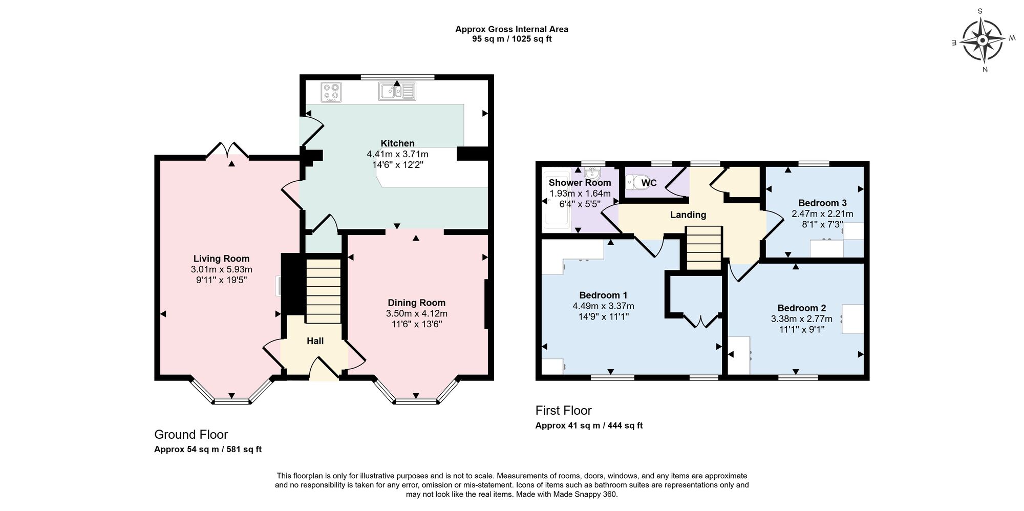 Floorplan of 3 bedroom End Terrace House for sale, East Prescot Road, Liverpool, Merseyside, L14