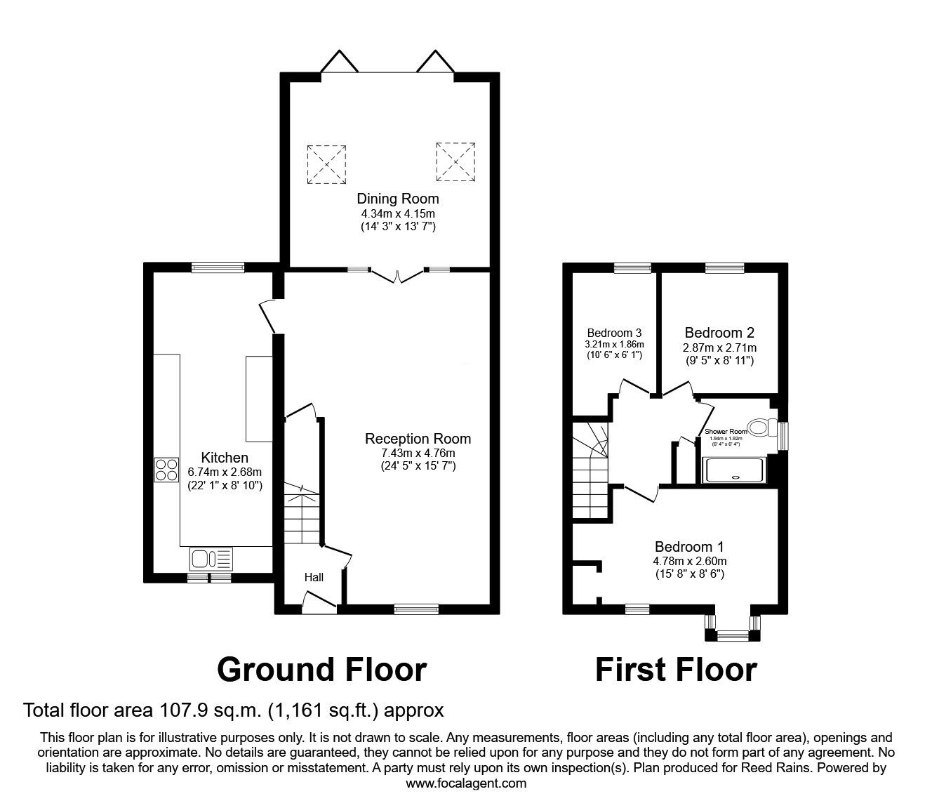 Floorplan of 3 bedroom Detached House for sale, Midhurst Road, Liverpool, Merseyside, L12