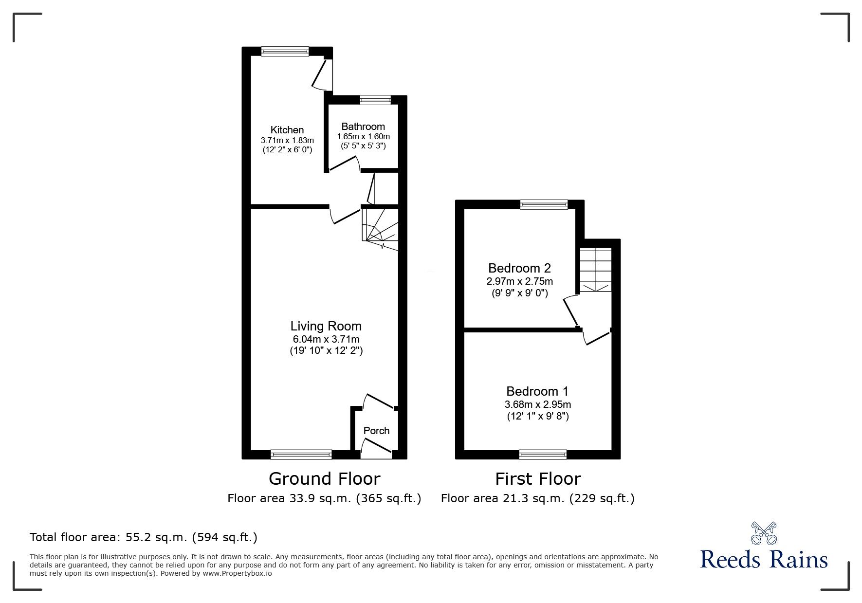Floorplan of 2 bedroom Mid Terrace House for sale, Morecambe Street, Liverpool, Merseyside, L6