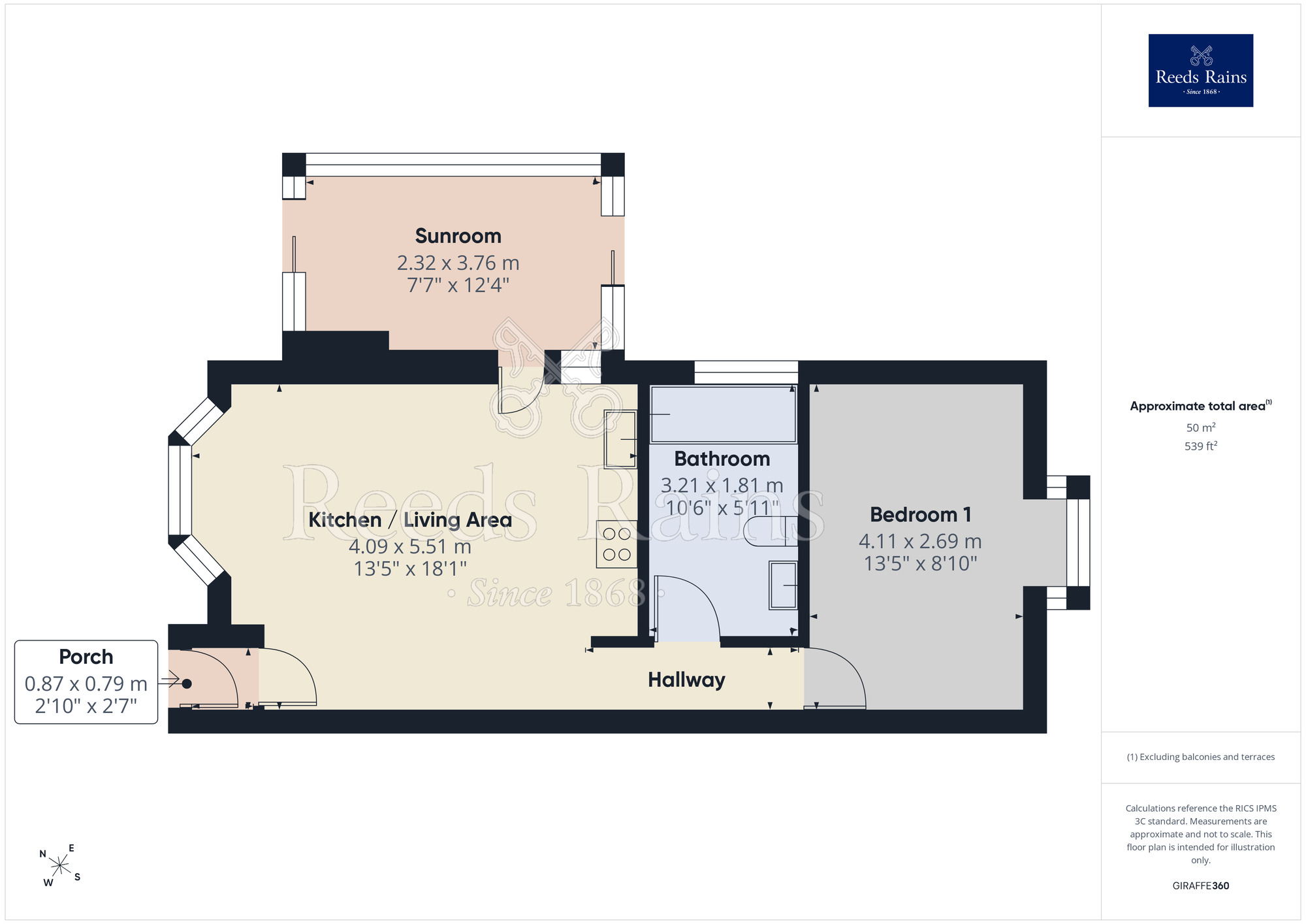 Floorplan of 1 bedroom Detached Bungalow for sale, Woburn Hill, Liverpool, Merseyside, L13