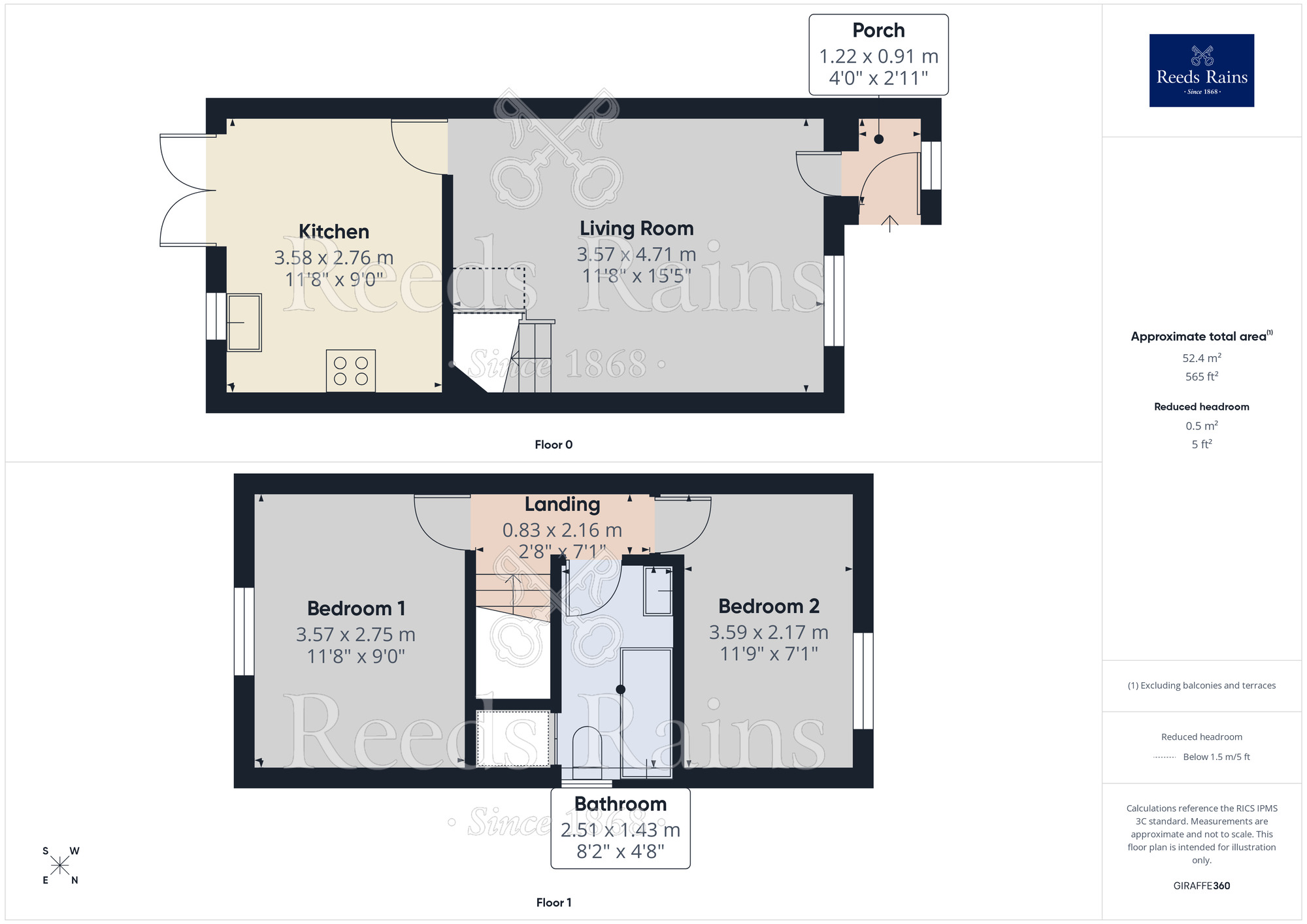 Floorplan of 2 bedroom Semi Detached House for sale, Ancrum Road, Liverpool, Merseyside, L33