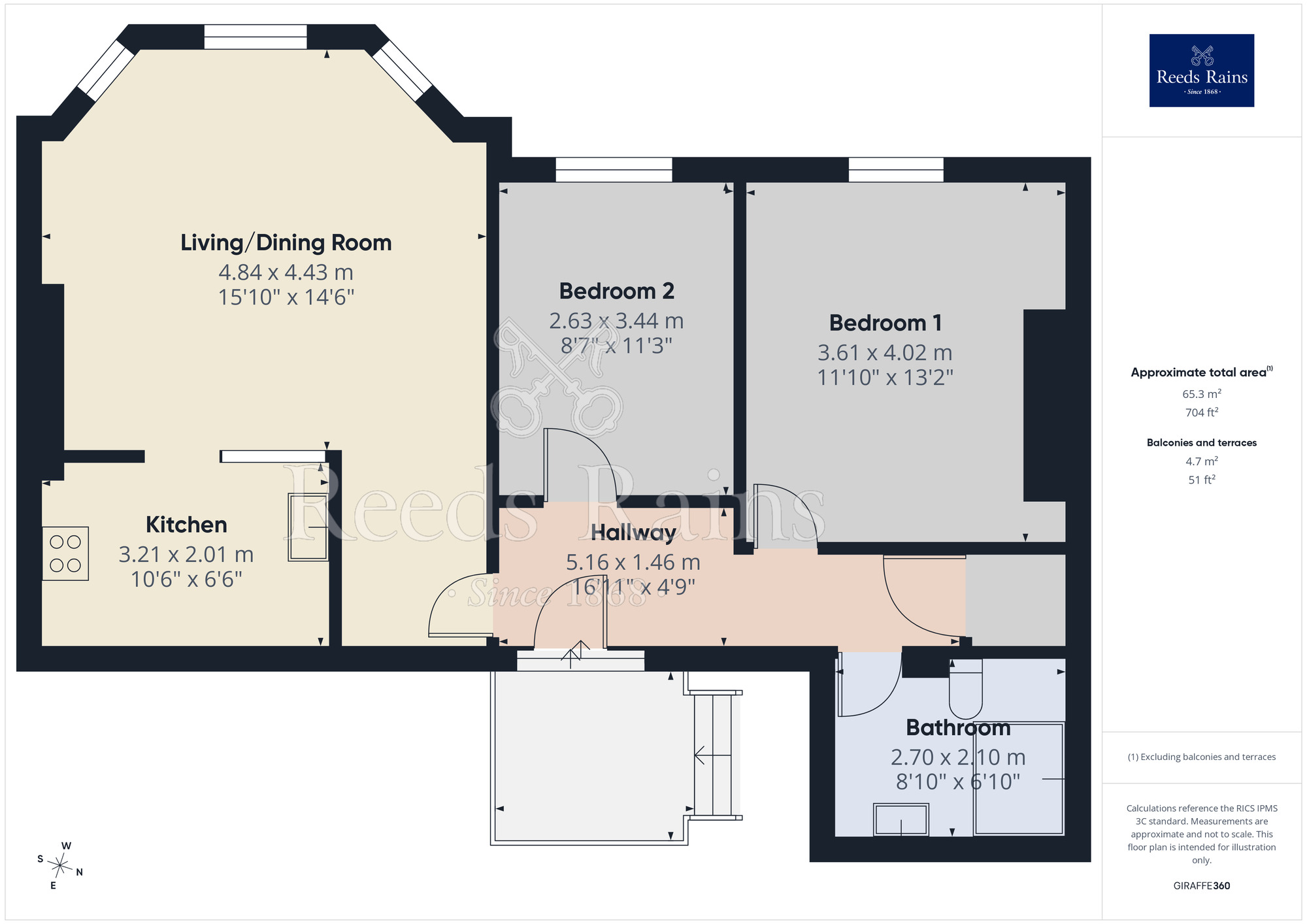 Floorplan of 2 bedroom Flat for sale, Eaton Road, West Derby, Merseyside, L12