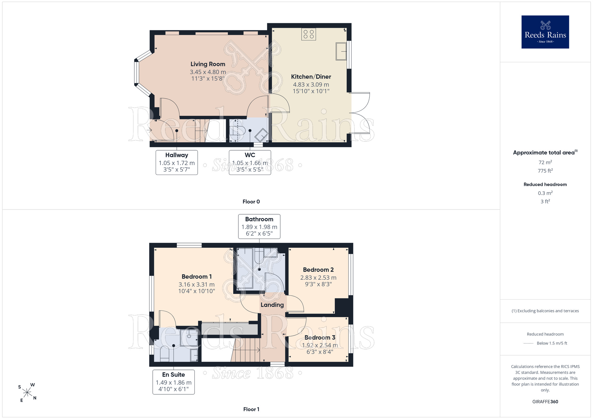 Floorplan of 3 bedroom Semi Detached House for sale, Hollybank Grange, Liverpool, Merseyside, L26