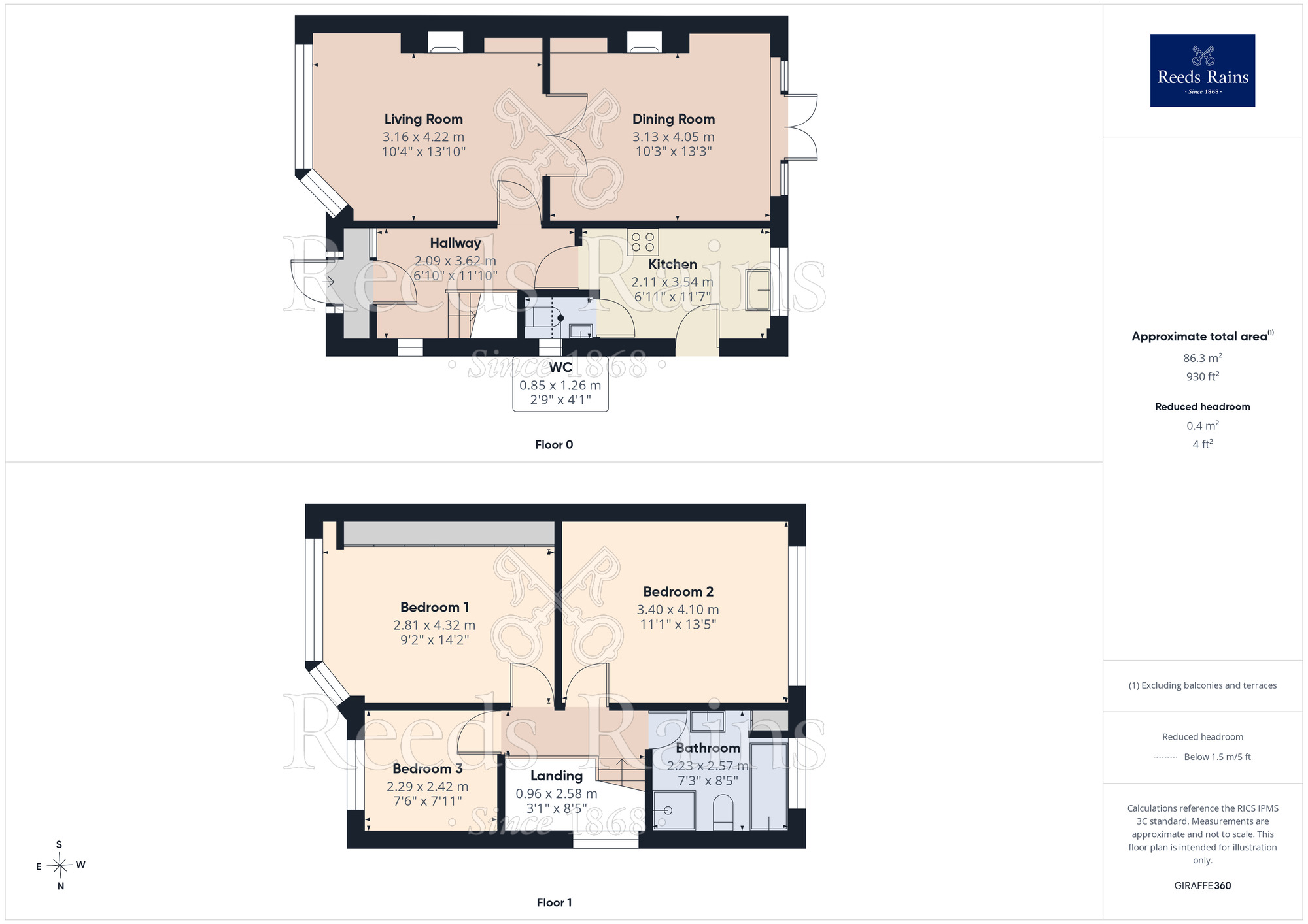 Floorplan of 3 bedroom Semi Detached House for sale, Prospect Vale, Liverpool, Merseyside, L6