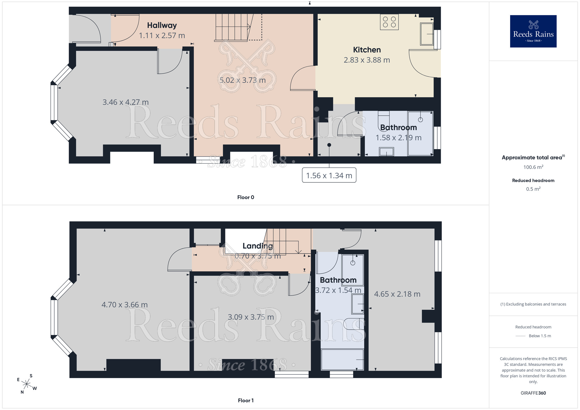 Floorplan of 3 bedroom End Terrace House to rent, Lisburn Lane, Liverpool, Merseyside, L13