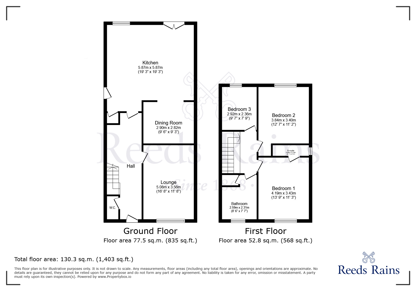 Floorplan of 3 bedroom Detached House to rent, Misty Close, Widnes, Cheshire, WA8