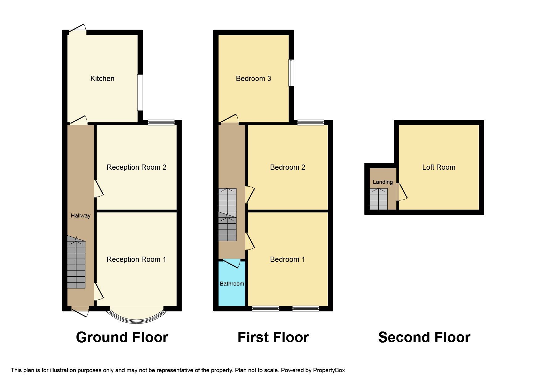Floorplan of 3 bedroom Mid Terrace House for sale, Irwell Street, Widnes, Cheshire, WA8