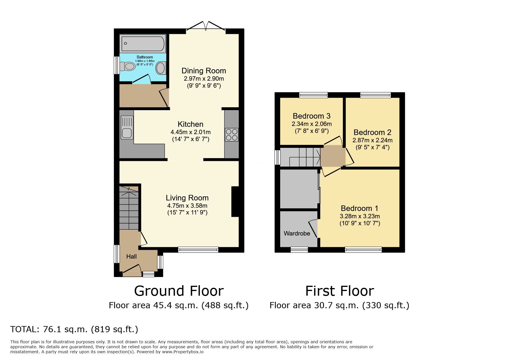 Floorplan of 3 bedroom Semi Detached House for sale, Ditchfield Road, Widnes, Cheshire, WA8