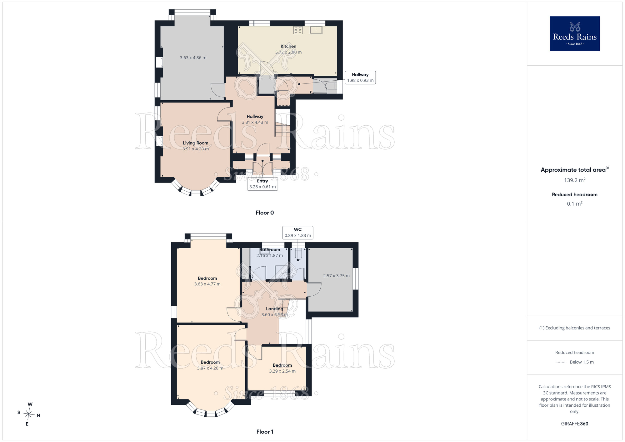 Floorplan of 4 bedroom Detached House for sale, Birchfield Road, Widnes, Cheshire, WA8
