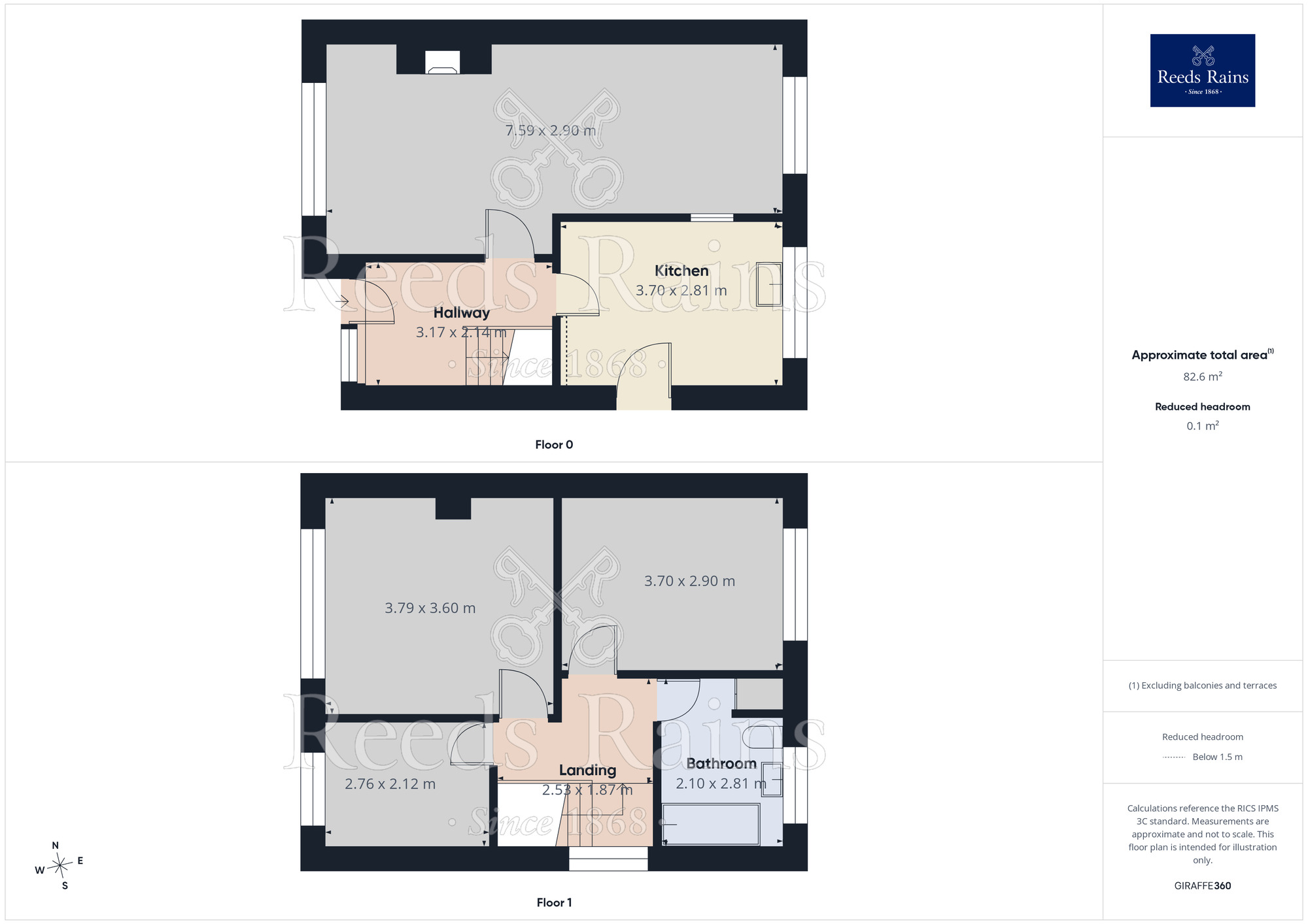 Floorplan of 3 bedroom Semi Detached House for sale, Ash Lane, Widnes, Cheshire, WA8