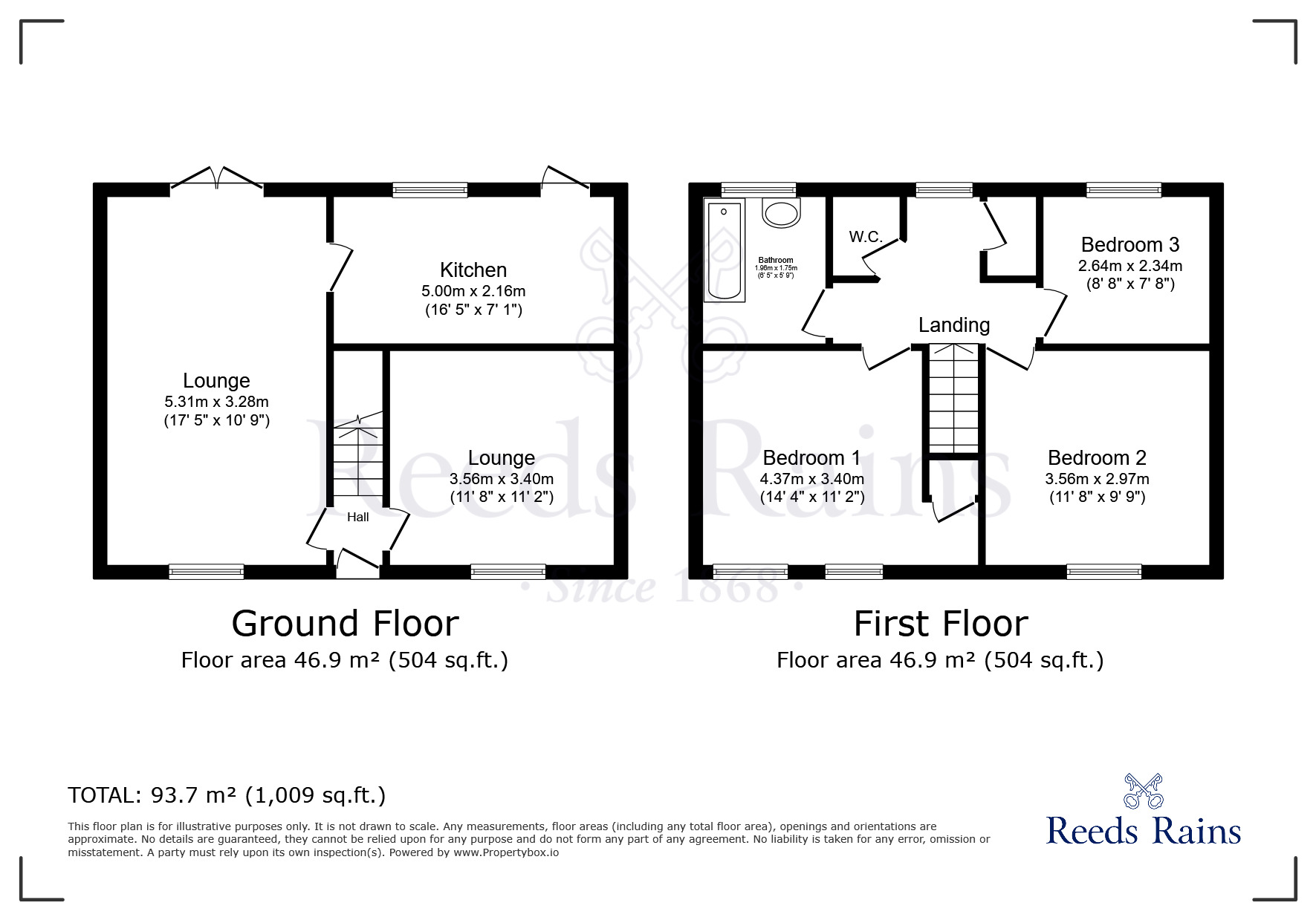 Floorplan of 3 bedroom Semi Detached House to rent, Lockett Road, Widnes, Cheshire, WA8