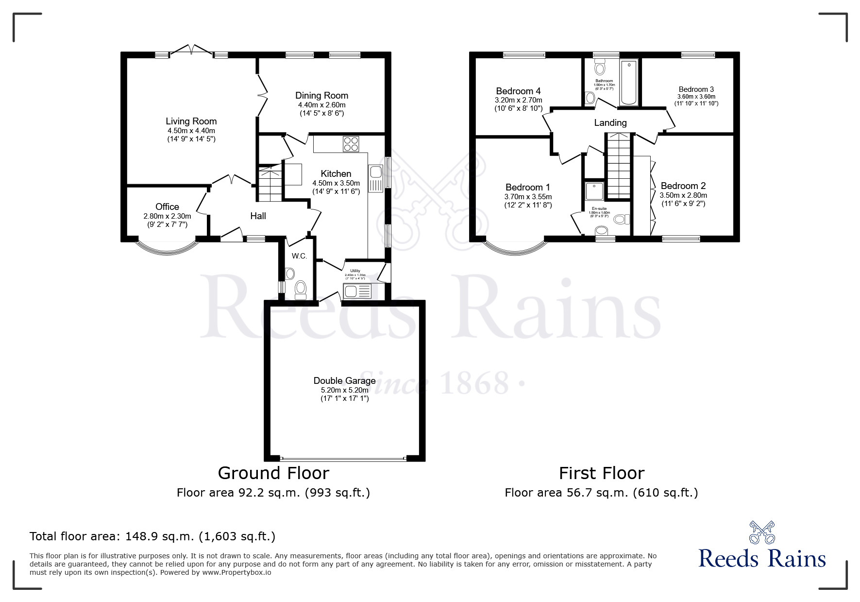 Floorplan of 4 bedroom Detached House for sale, Broadfields, Runcorn, Cheshire, WA7