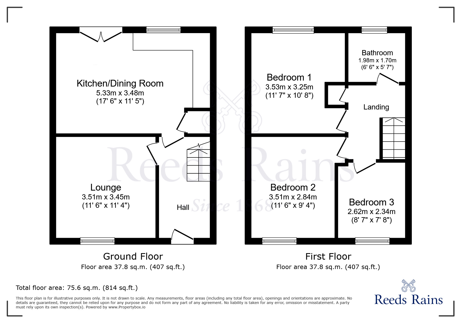 Floorplan of 3 bedroom Semi Detached House for sale, Porthleven Road, Brookvale, Cheshire, WA7