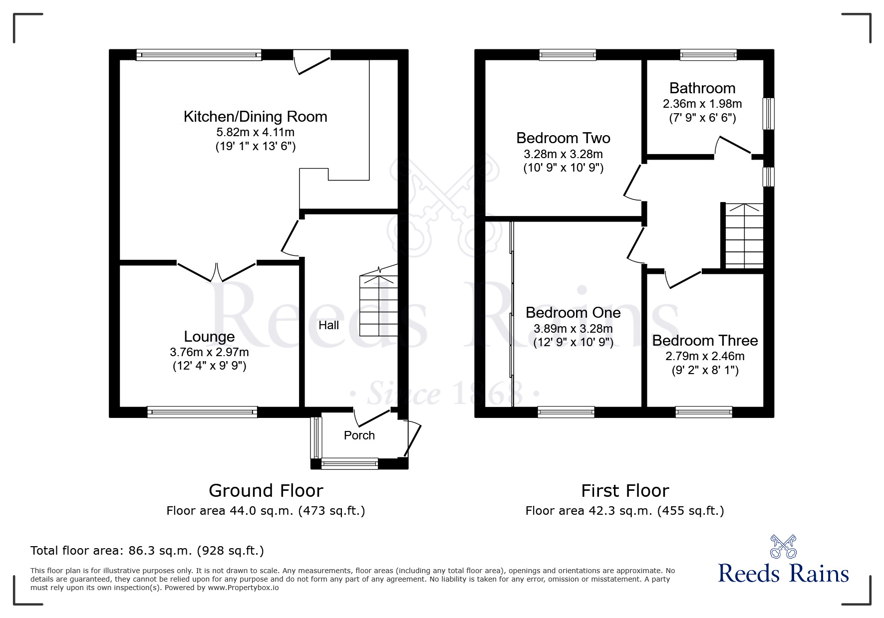 Floorplan of 3 bedroom Semi Detached House to rent, Cameron Road, Widnes, Cheshire, WA8