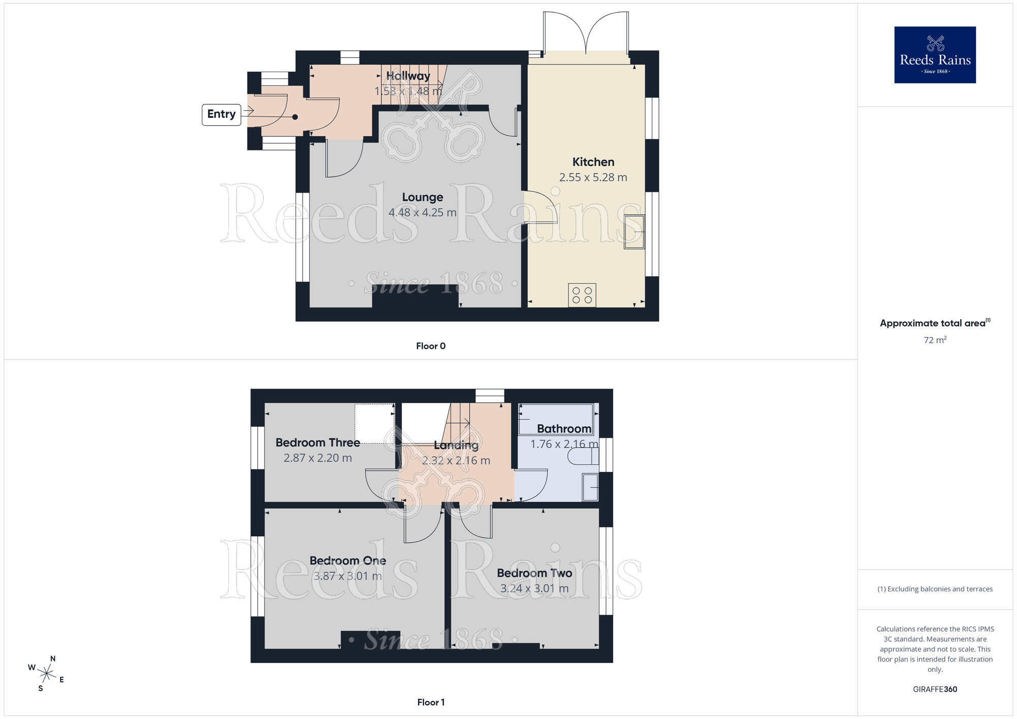 Floorplan of 3 bedroom End Terrace House to rent, Timmis Crescent, Widnes, Cheshire, WA8