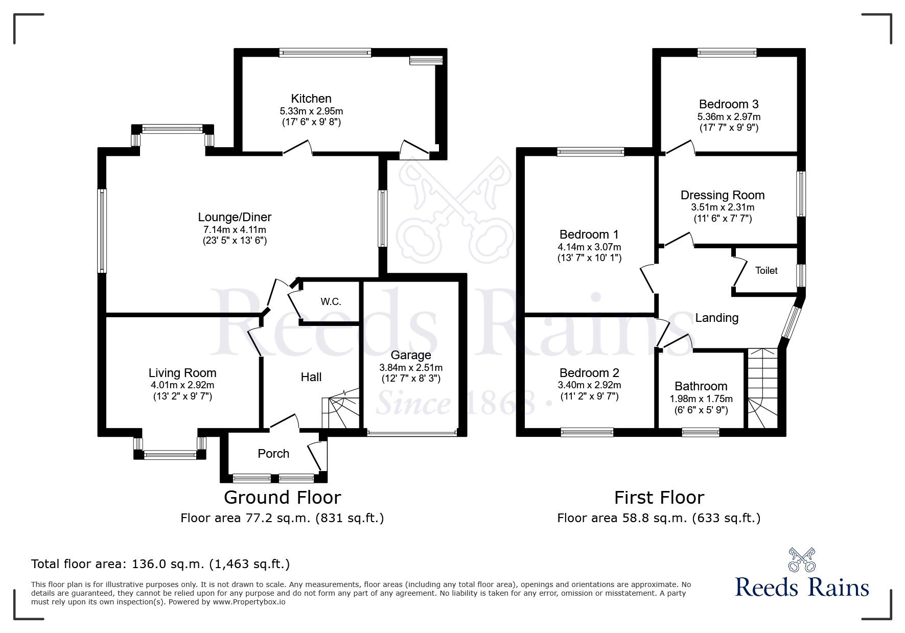 Floorplan of 3 bedroom Semi Detached House for sale, Woodland Avenue, Widnes, Cheshire, WA8