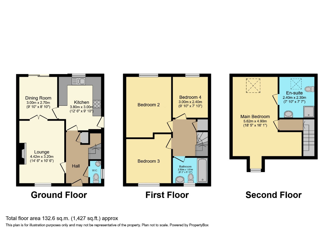 Floorplan of 4 bedroom Semi Detached House to rent, Nazareth House Lane, Widnes, Cheshire, WA8