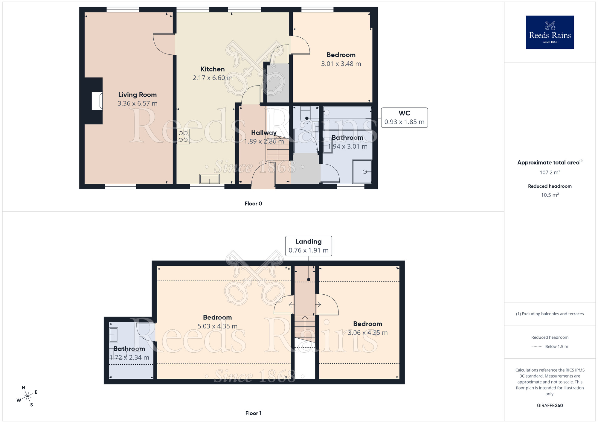 Floorplan of 3 bedroom Detached Property for sale, Halegate Road, Widnes, Cheshire, WA8