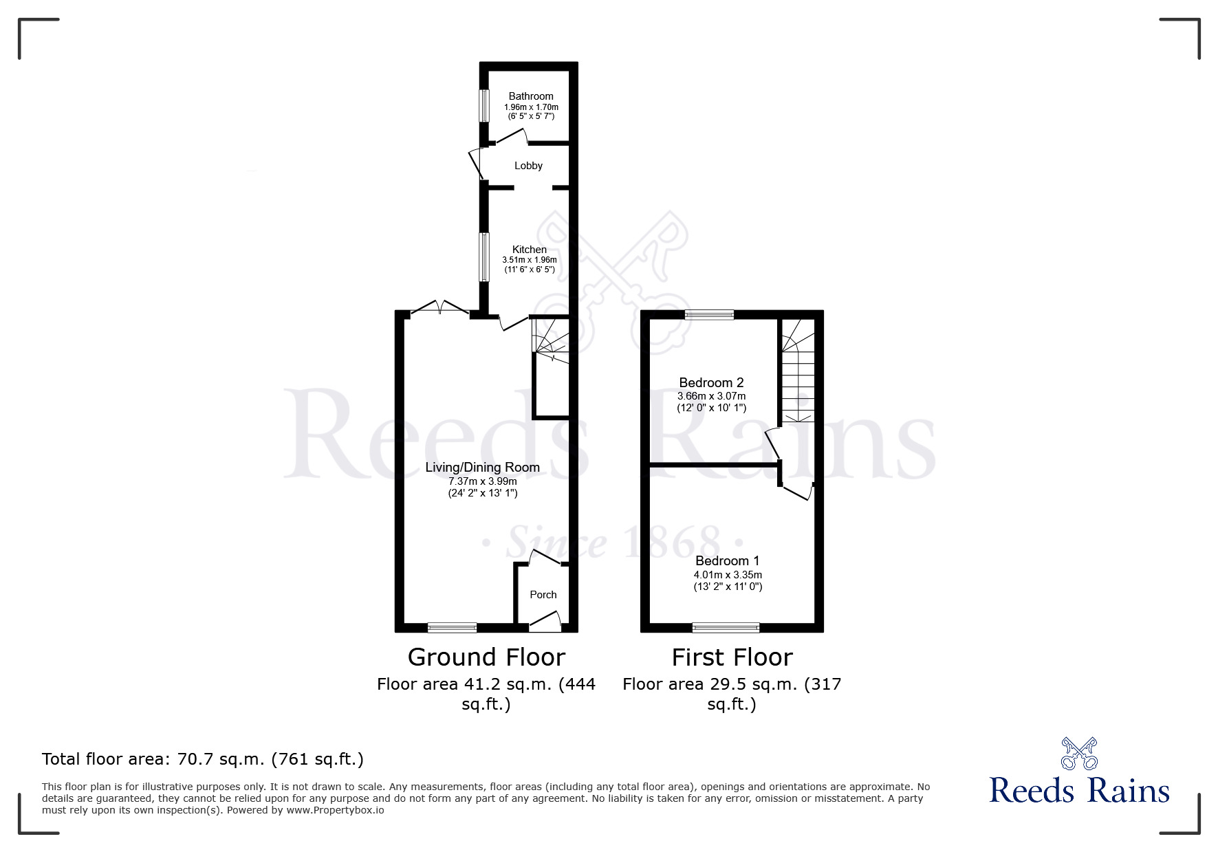 Floorplan of 2 bedroom End Terrace House for sale, Hurst Street, Widnes, Cheshire, WA8