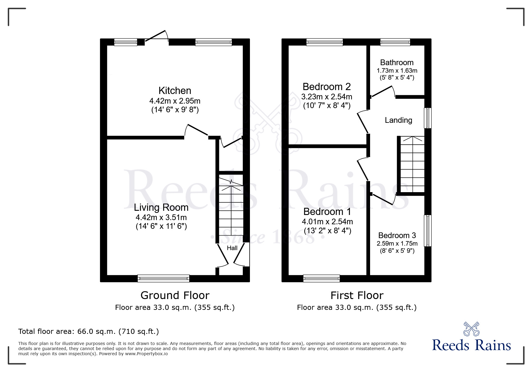 Floorplan of 3 bedroom Semi Detached House for sale, Haywood Crescent, Windmill Hill, Cheshire, WA7