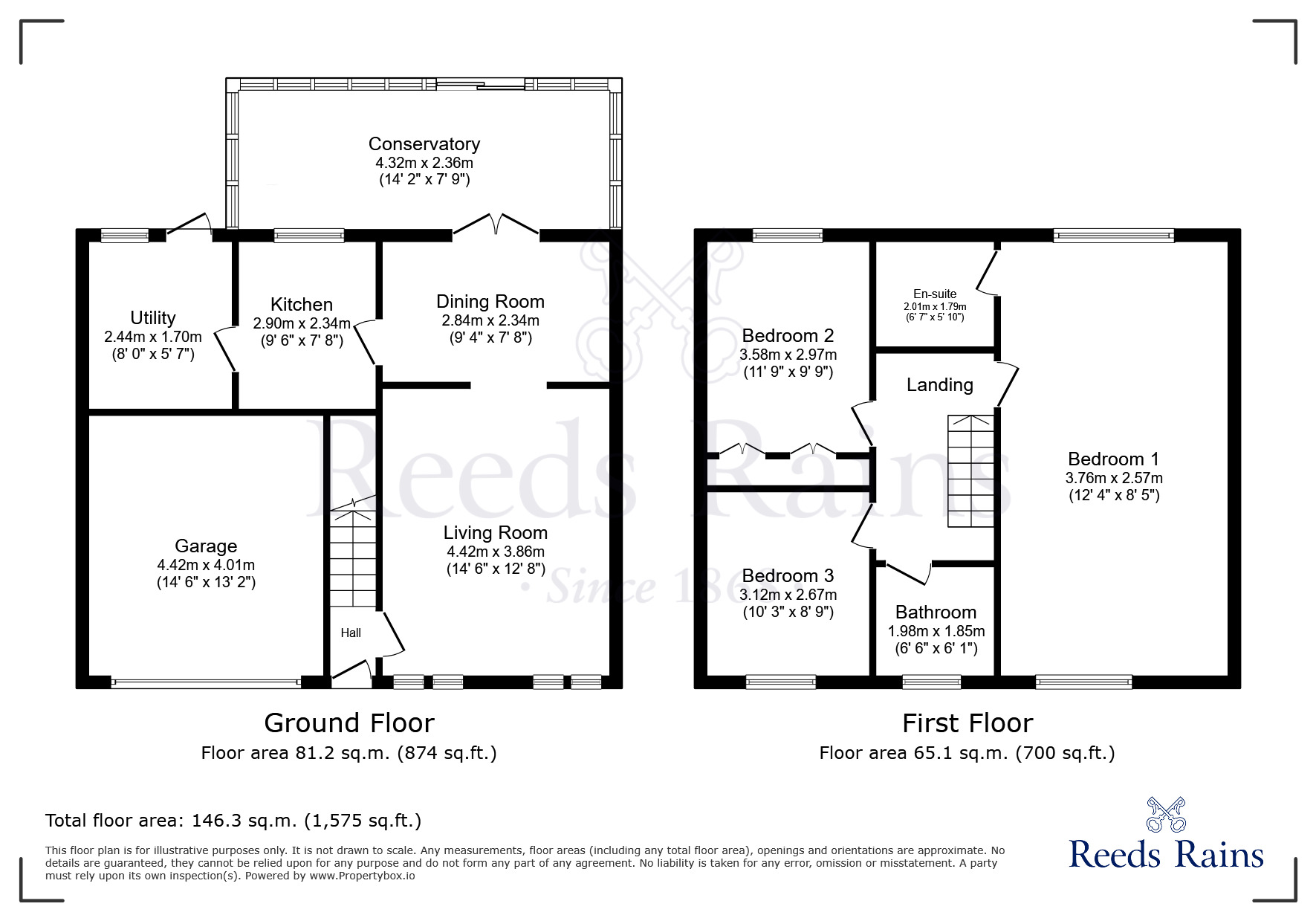 Floorplan of 3 bedroom Detached House for sale, Chilington Avenue, Widnes, Cheshire, WA8