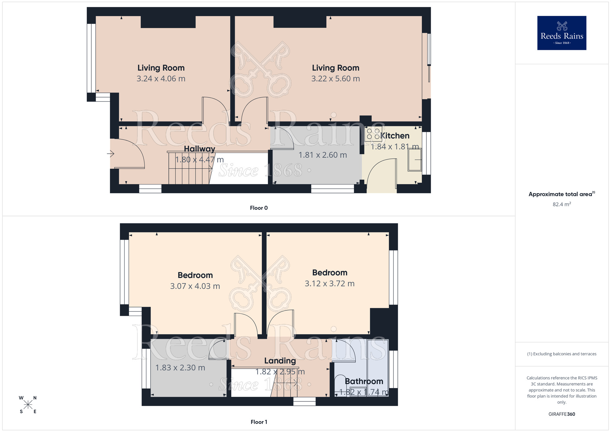 Floorplan of 3 bedroom Semi Detached House for sale, Claremont Drive, Widnes, Cheshire, WA8
