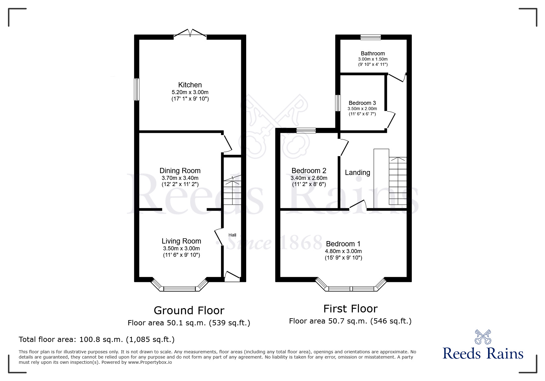 Floorplan of 3 bedroom Mid Terrace House for sale, Appleton Road, Widnes, Cheshire, WA8