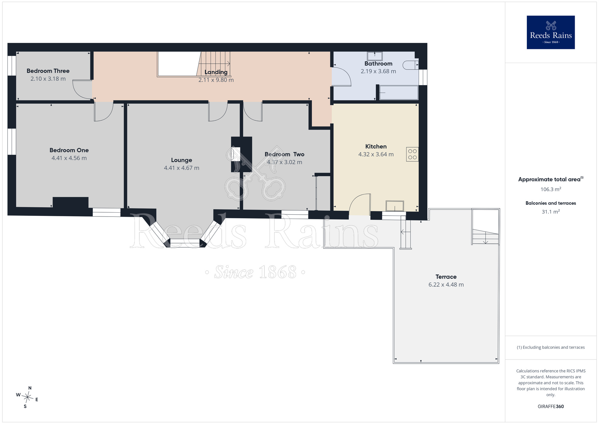 Floorplan of 3 bedroom Flat to rent, Birchfield Road, Widnes, Cheshire, WA8