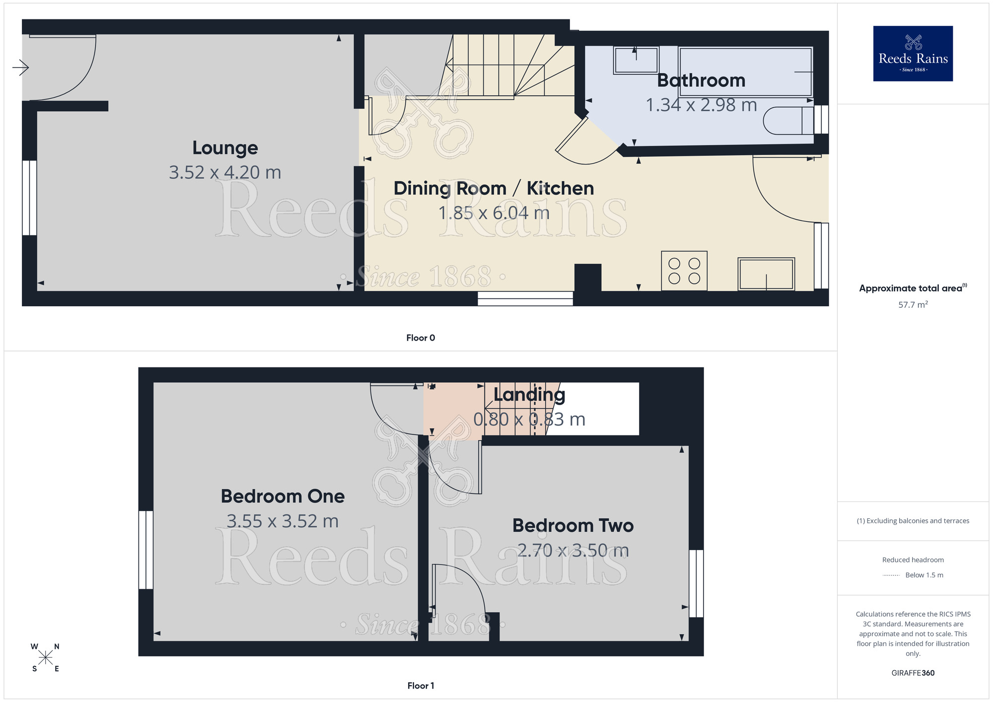 Floorplan of 2 bedroom Mid Terrace House to rent, Greenway Road, Widnes, Cheshire, WA8