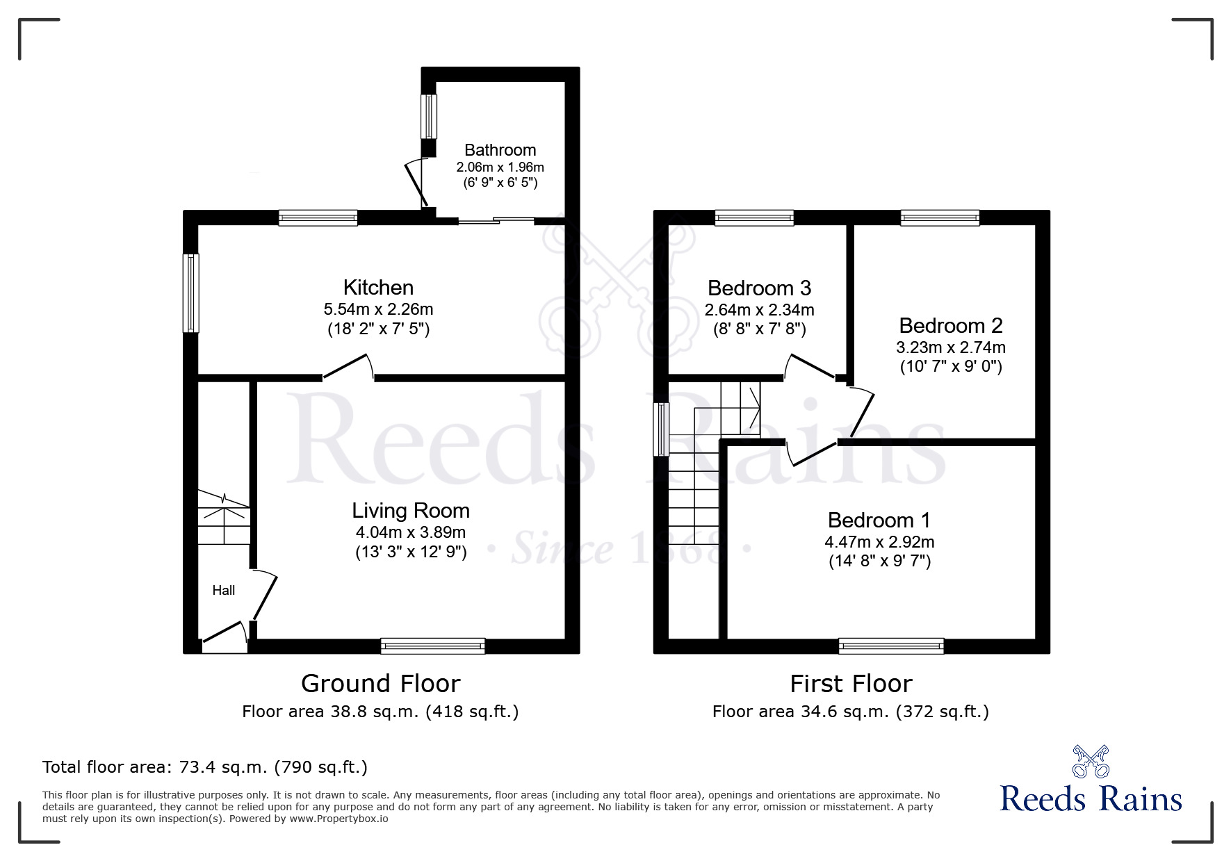 Floorplan of 3 bedroom Semi Detached House for sale, Wavertree Avenue, Widnes, Cheshire, WA8