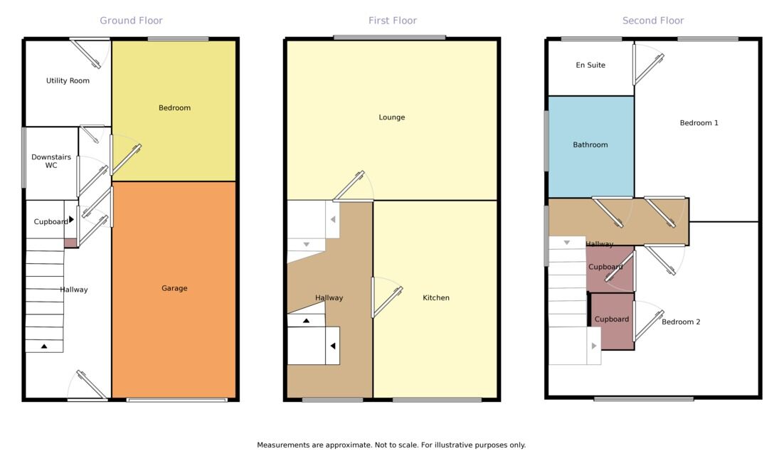 Floorplan of 3 bedroom House for sale, Rushmore Drive, Widnes, Cheshire, WA8