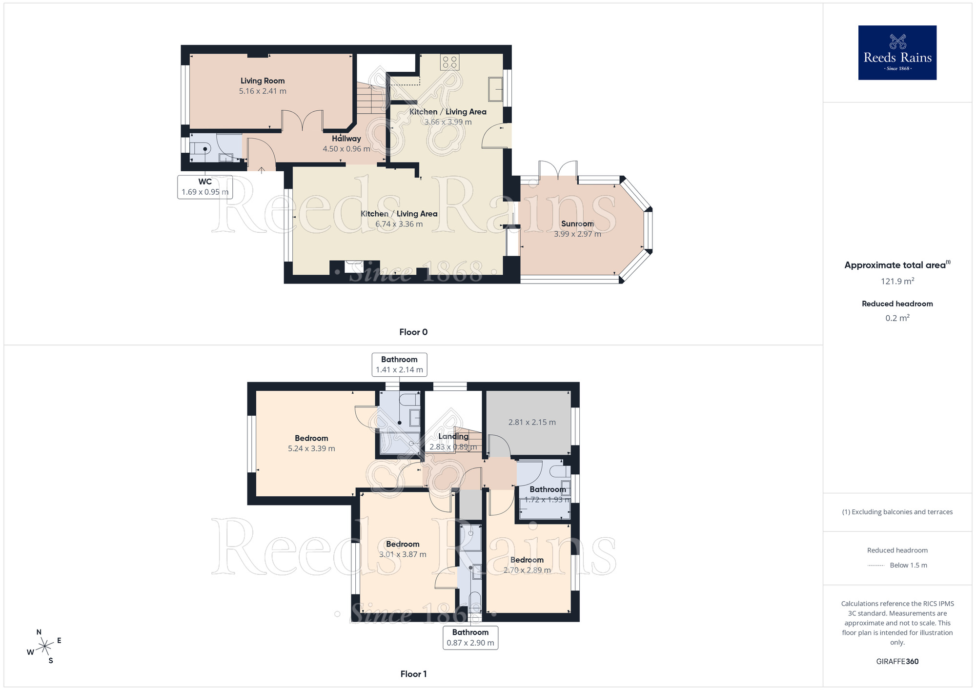 Floorplan of 4 bedroom Detached House for sale, Finsbury Park, Widnes, Cheshire, WA8