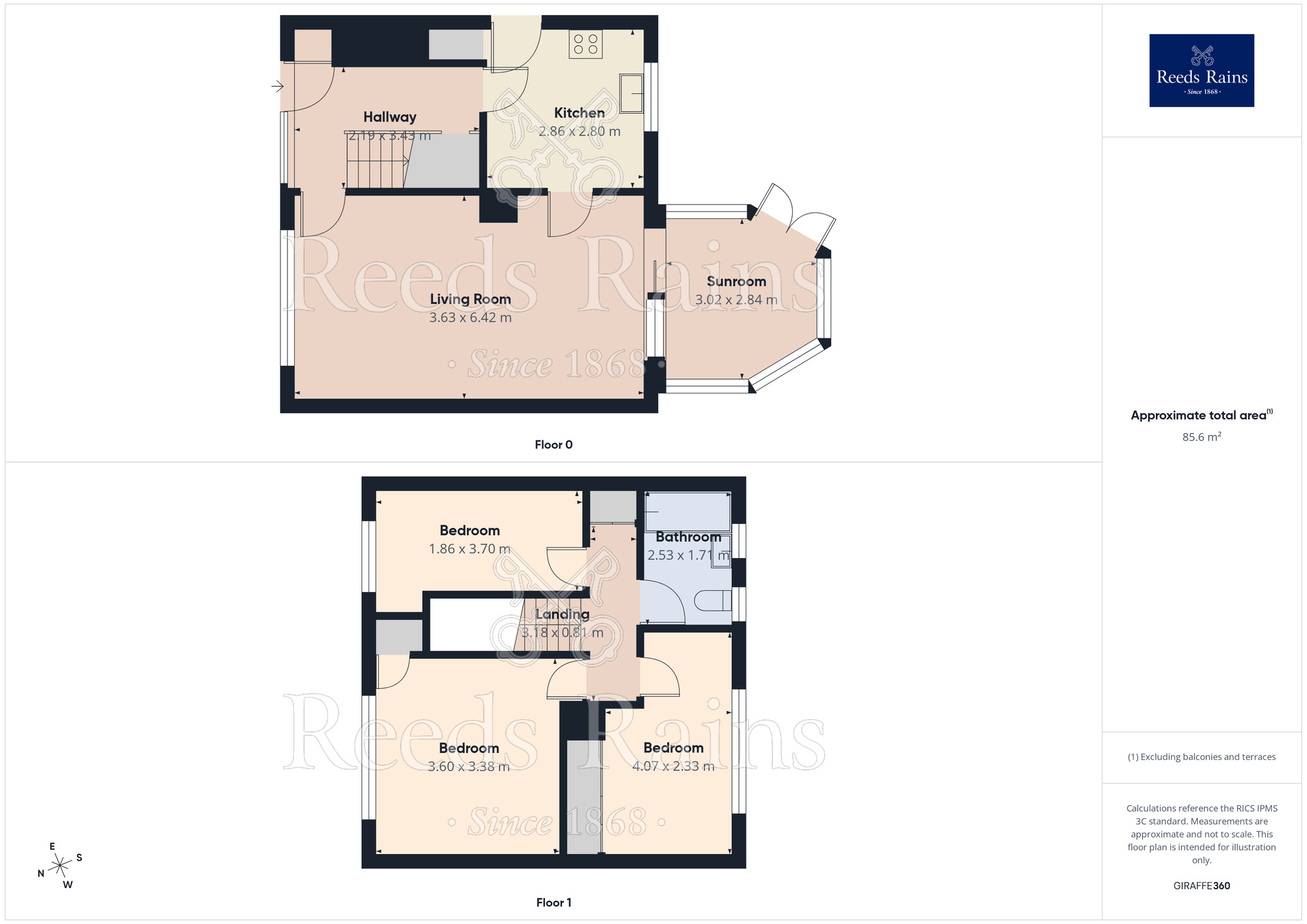 Floorplan of 3 bedroom Detached House for sale, Liverpool Place, Widnes, Cheshire, WA8