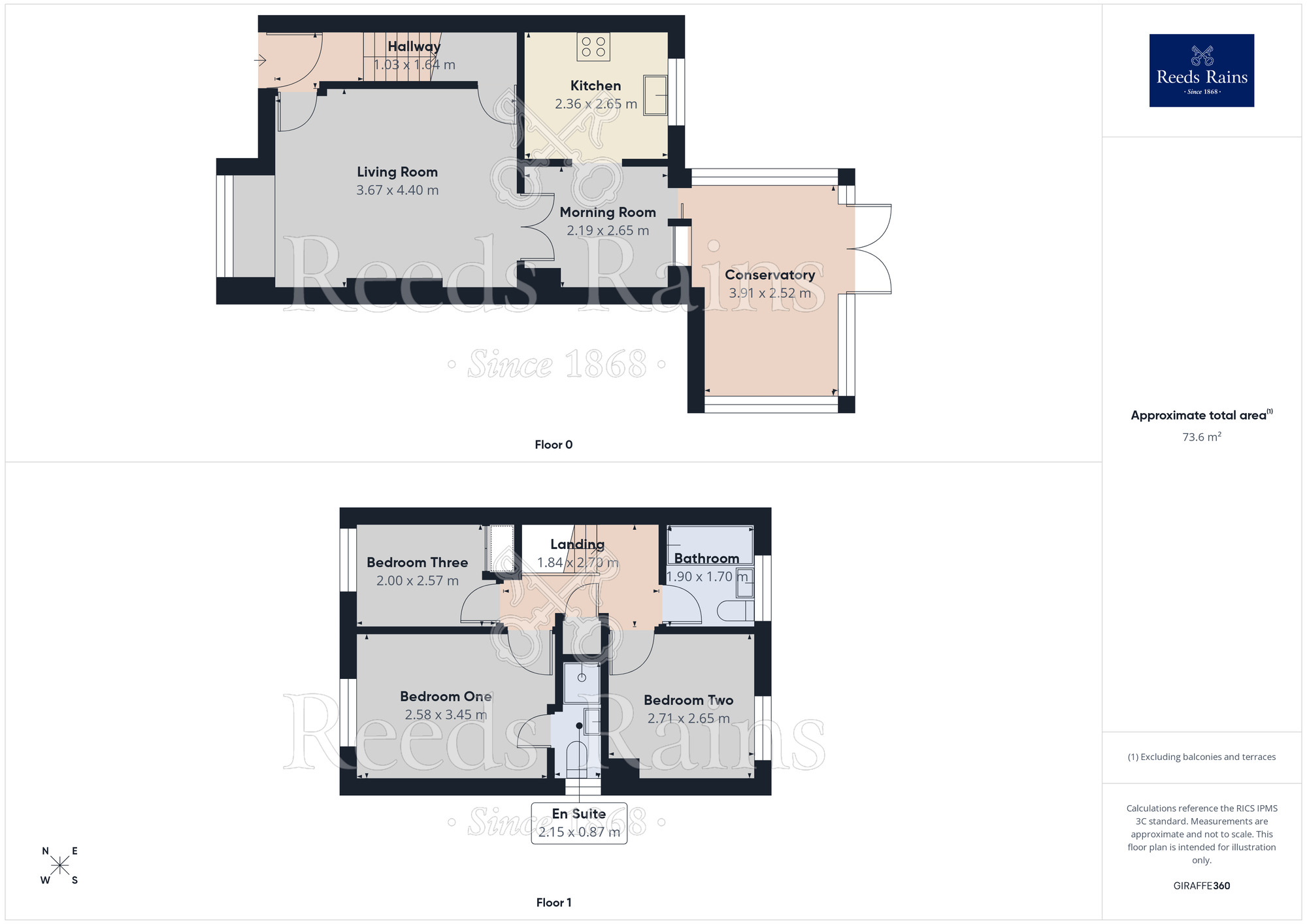Floorplan of 3 bedroom Semi Detached House to rent, Keats Close, Widnes, Cheshire, WA8