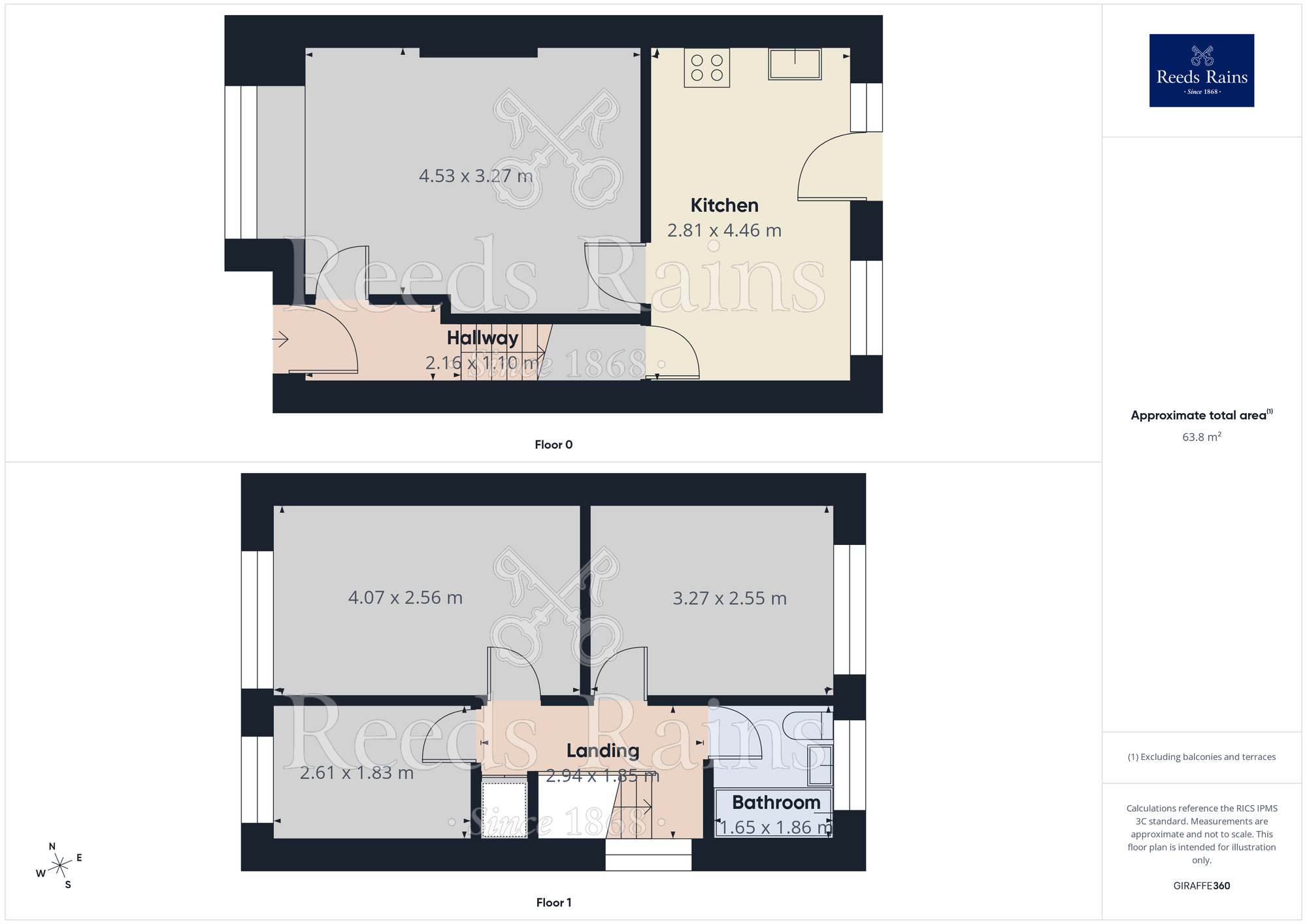Floorplan of 3 bedroom Detached House for sale, Rathlin Close, Widnes, Cheshire, WA8