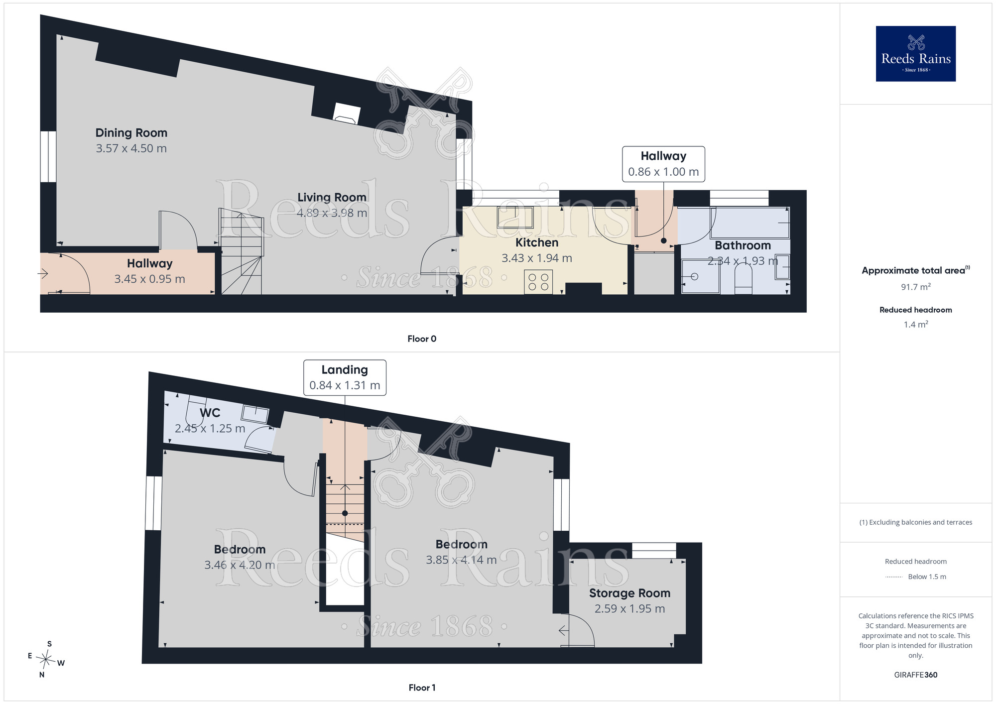 Floorplan of 2 bedroom End Terrace House for sale, Green Lane, Widnes, Cheshire, WA8