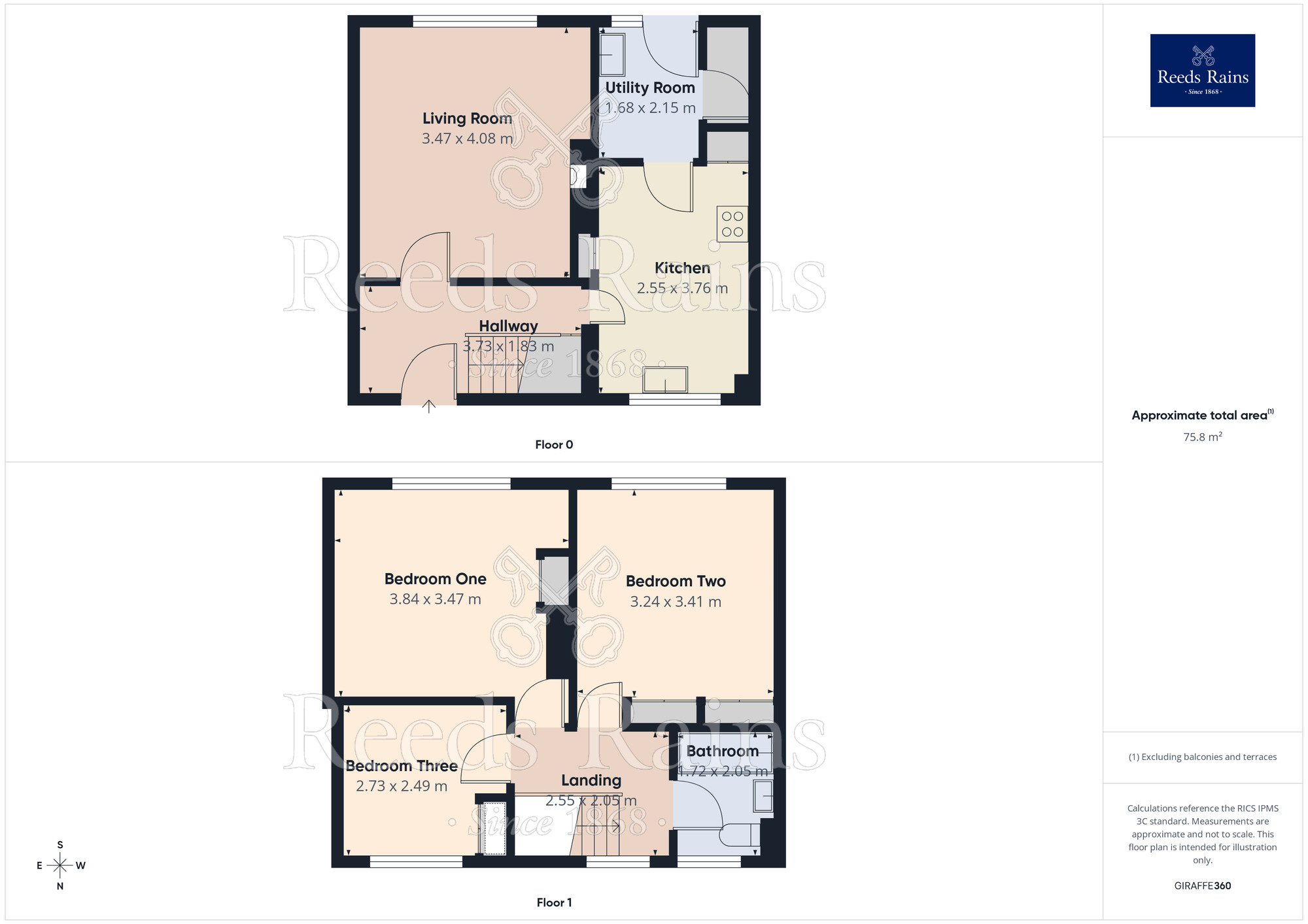 Floorplan of 3 bedroom Mid Terrace House to rent, Barnes Road, Widnes, Cheshire, WA8