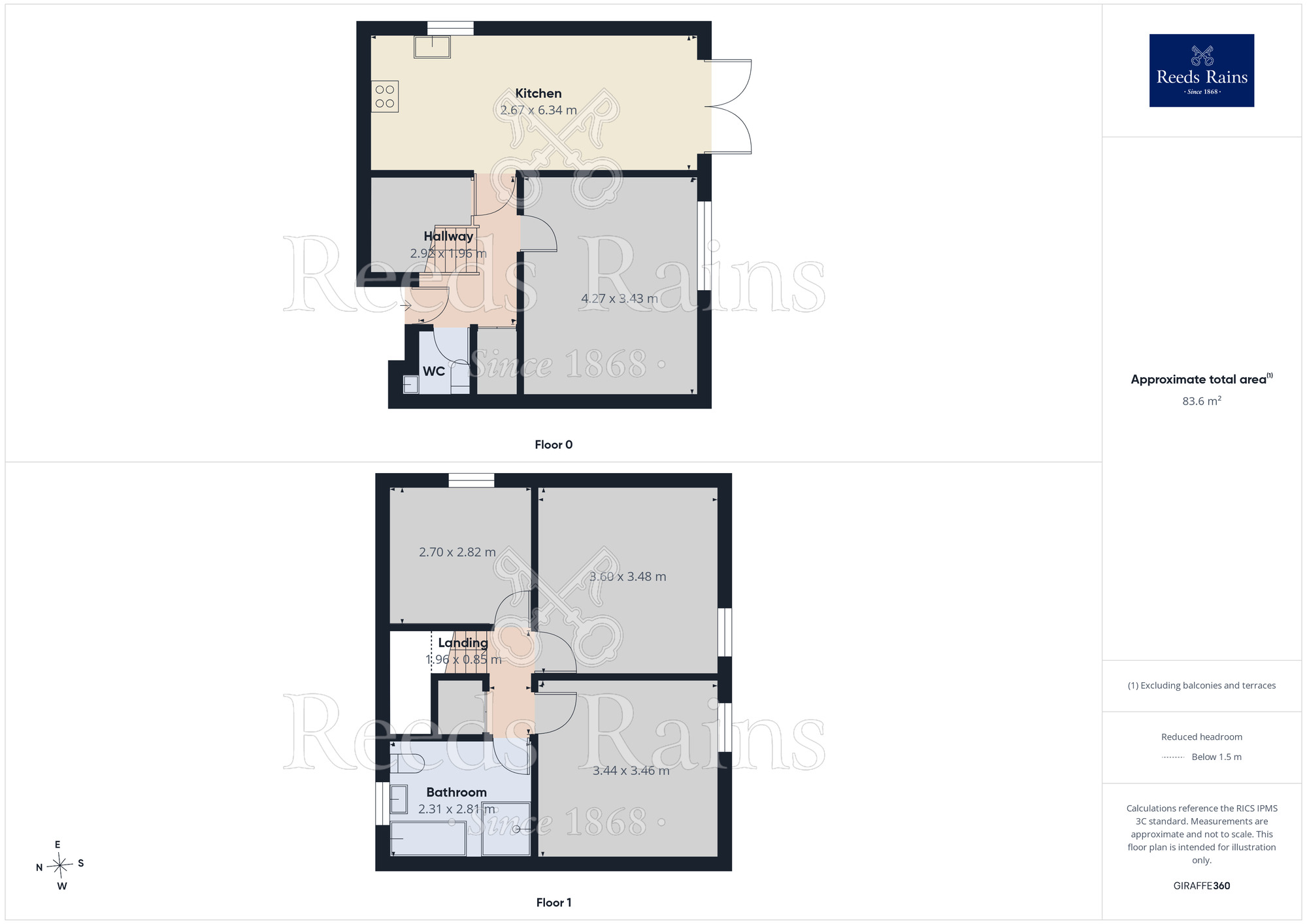 Floorplan of 3 bedroom Mid Terrace House for sale, The Croft, Halton, Cheshire, WA7