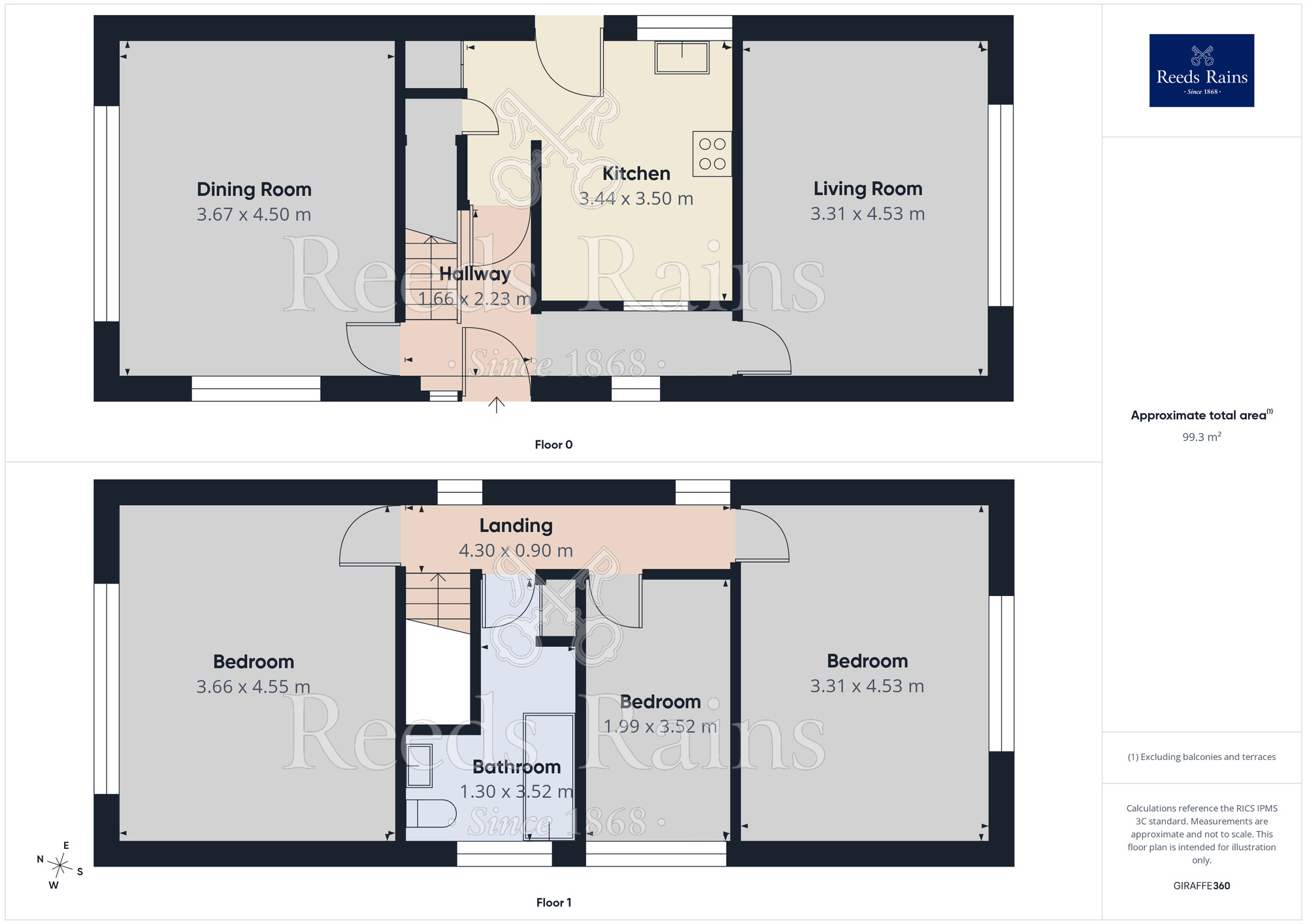 Floorplan of 3 bedroom Detached House for sale, Highfield Road, Widnes, Cheshire, WA8