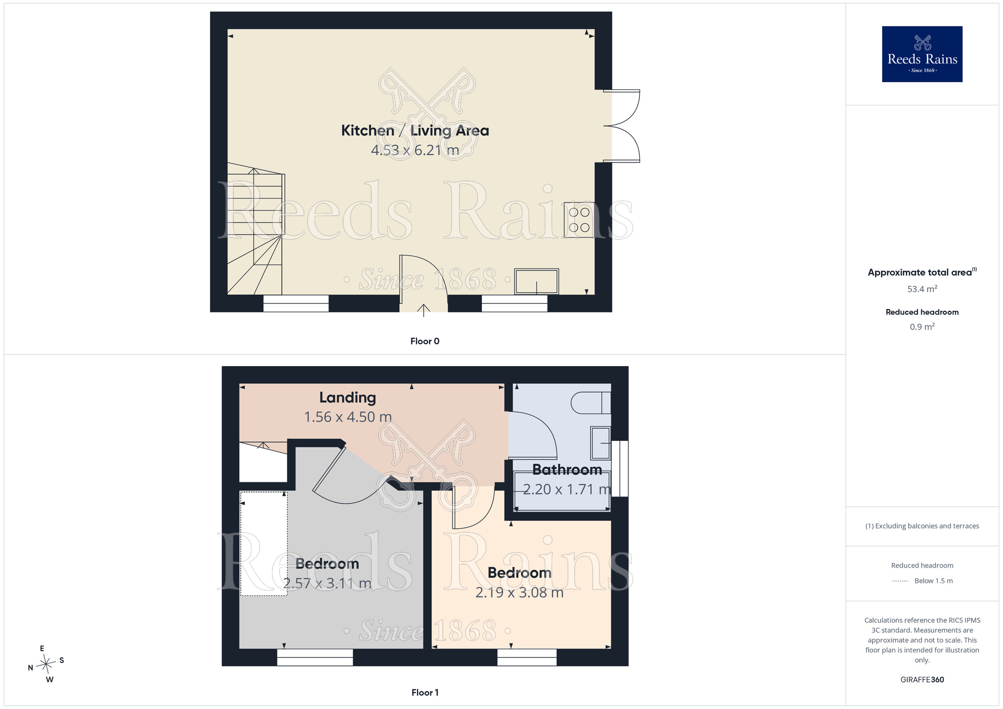 Floorplan of 2 bedroom End Terrace House for sale, Percival Lane, Runcorn, Cheshire, WA7