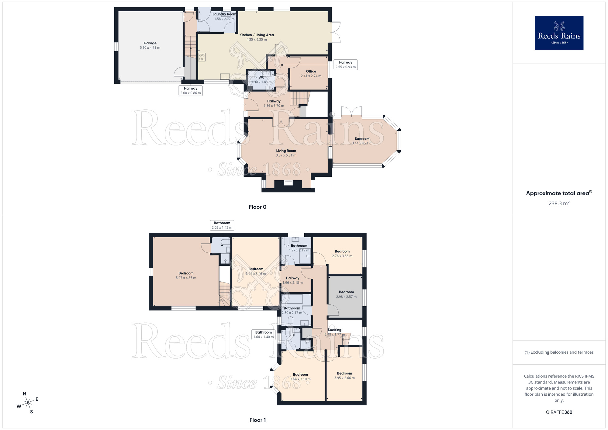 Floorplan of 6 bedroom Detached House for sale, Fox Bank Close, Widnes, Cheshire, WA8