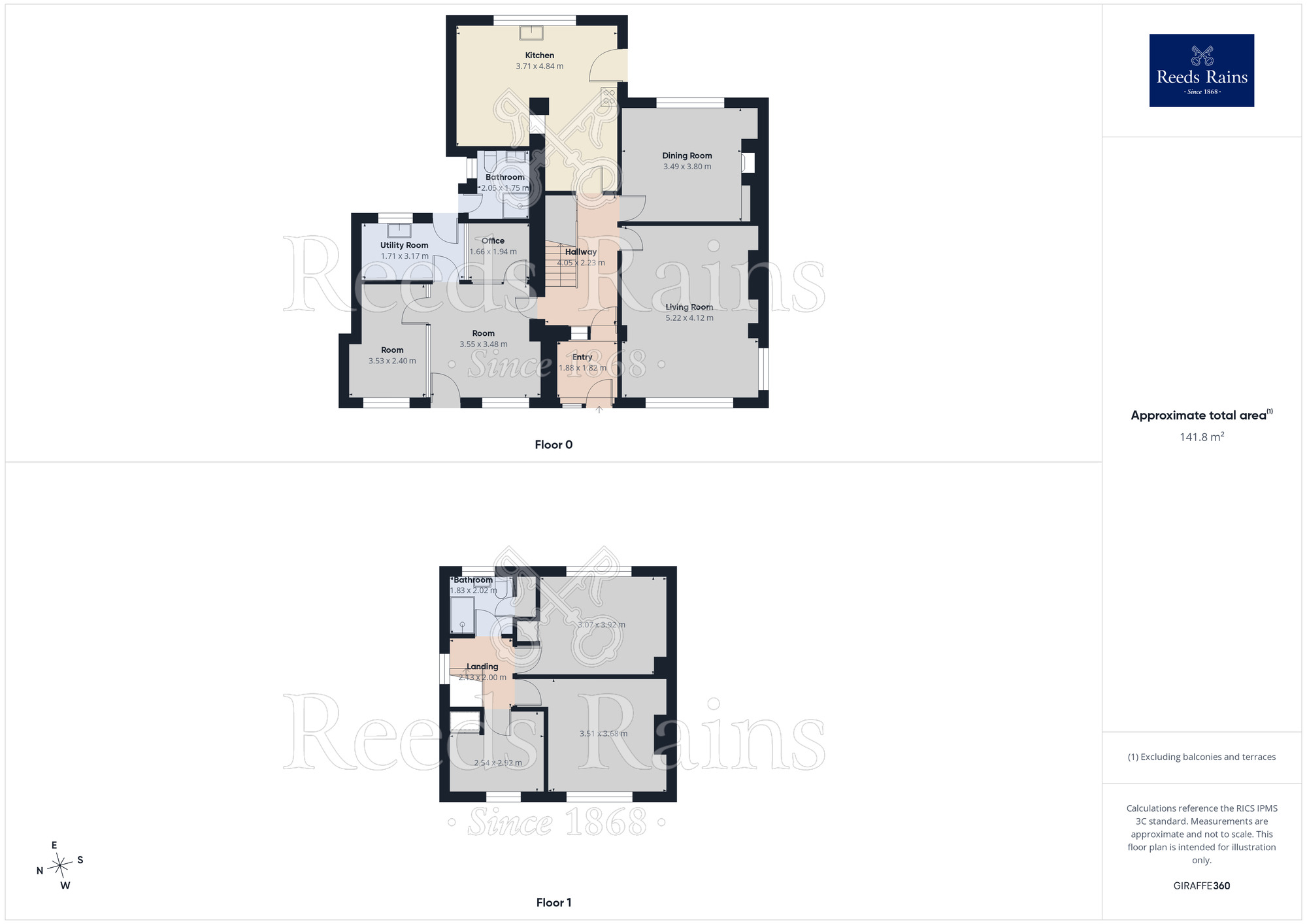 Floorplan of 3 bedroom Detached House for sale, Hale Road, Widnes, Cheshire, WA8