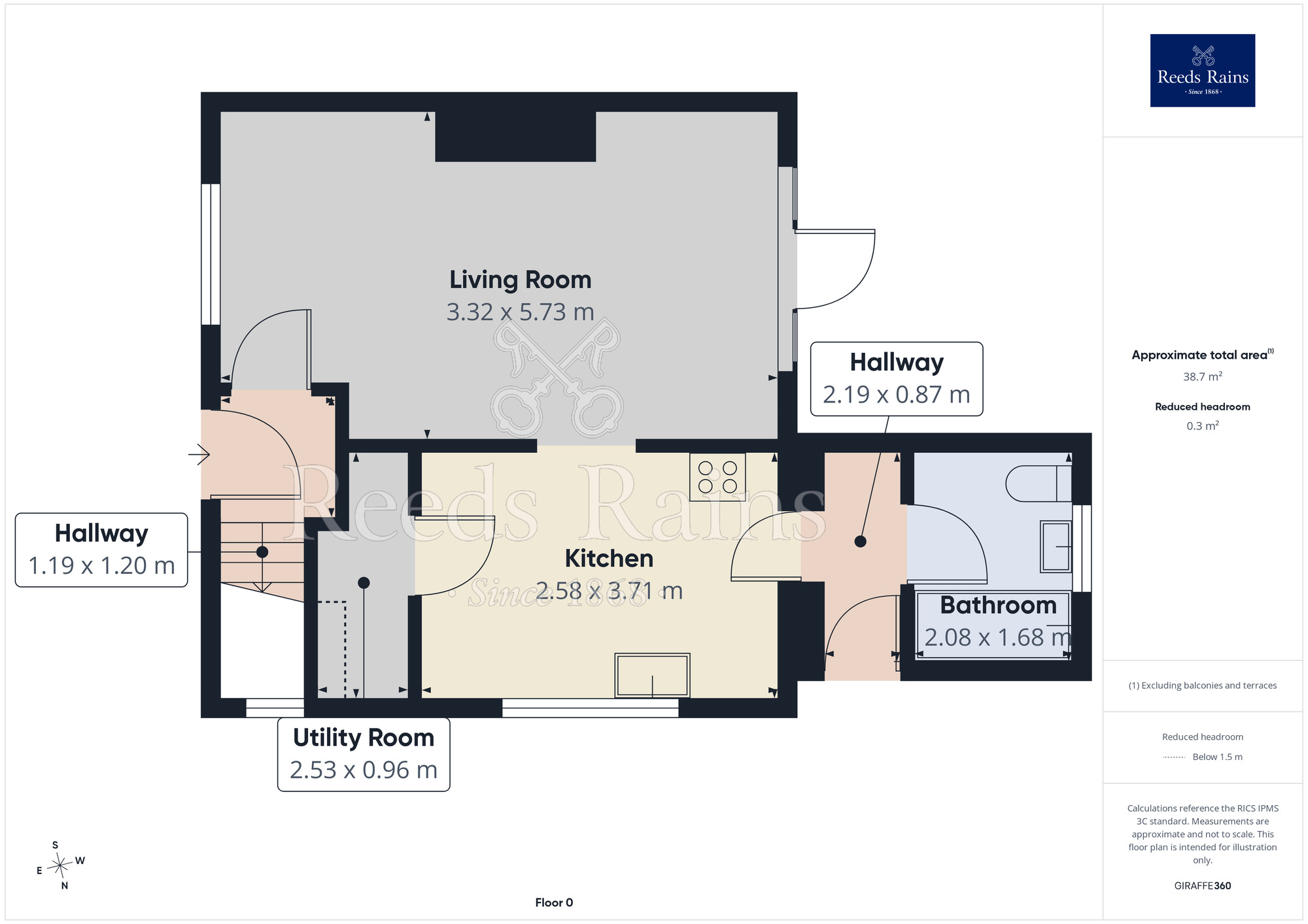 Floorplan of 3 bedroom Semi Detached House to rent, Smith Road, Widnes, Cheshire, WA8