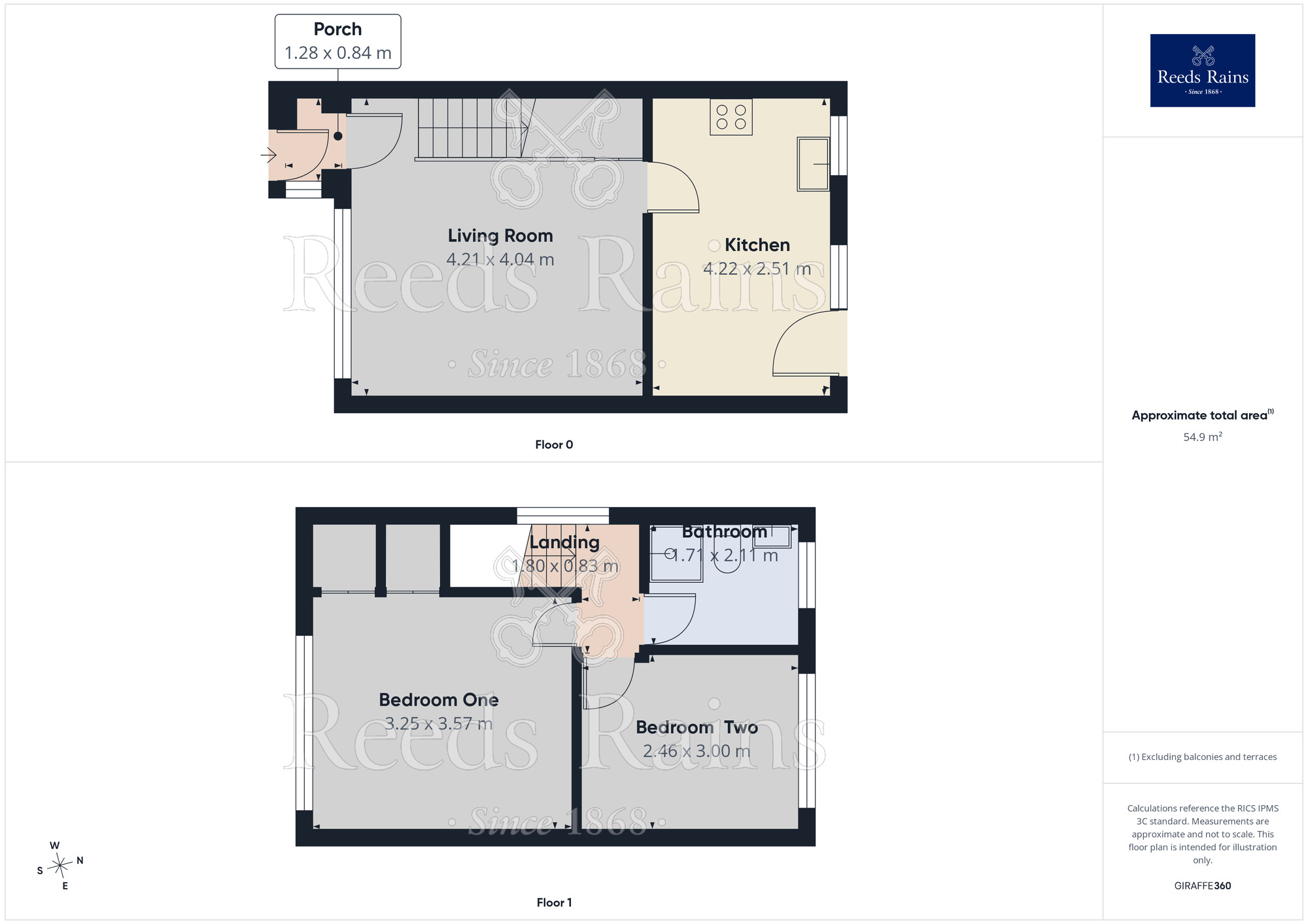 Floorplan of 2 bedroom Semi Detached House to rent, Newsham Close, Widnes, Cheshire, WA8