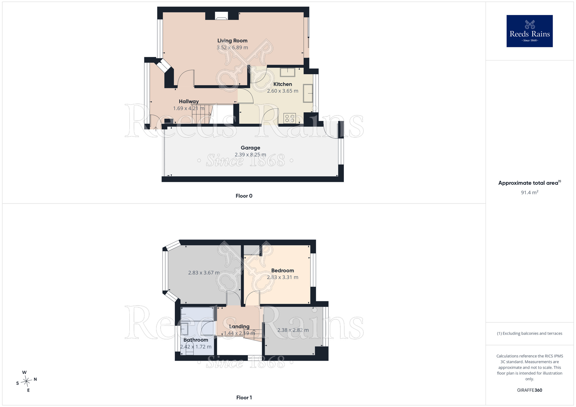 Floorplan of 3 bedroom Semi Detached House for sale, Ash Lane, Widnes, Cheshire, WA8
